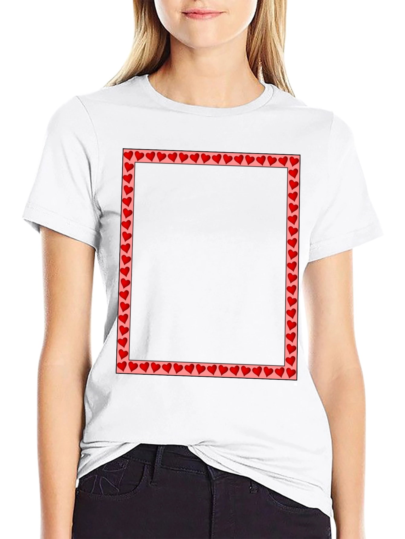 Black Heart Frame T-Shirt
