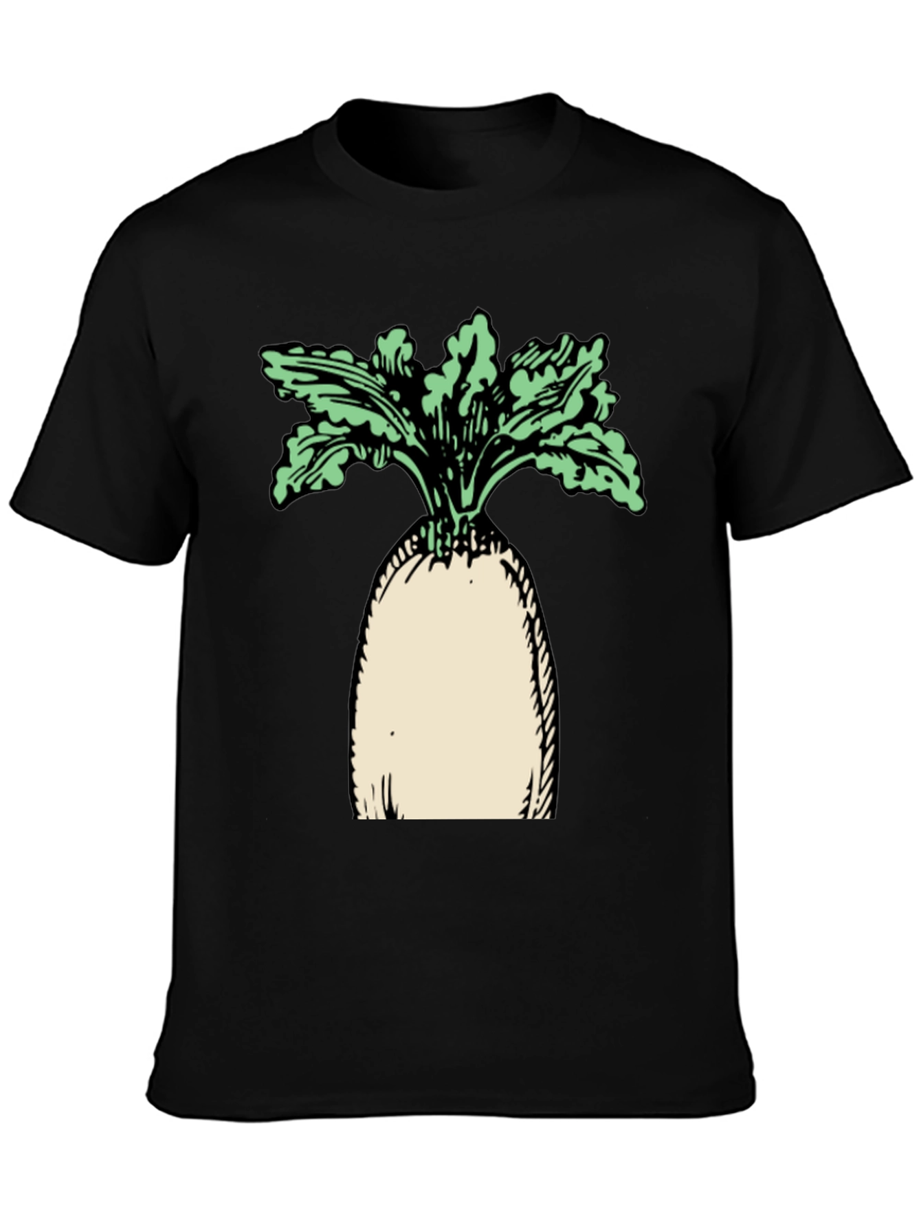 Radish Graphic Black T-Shirt