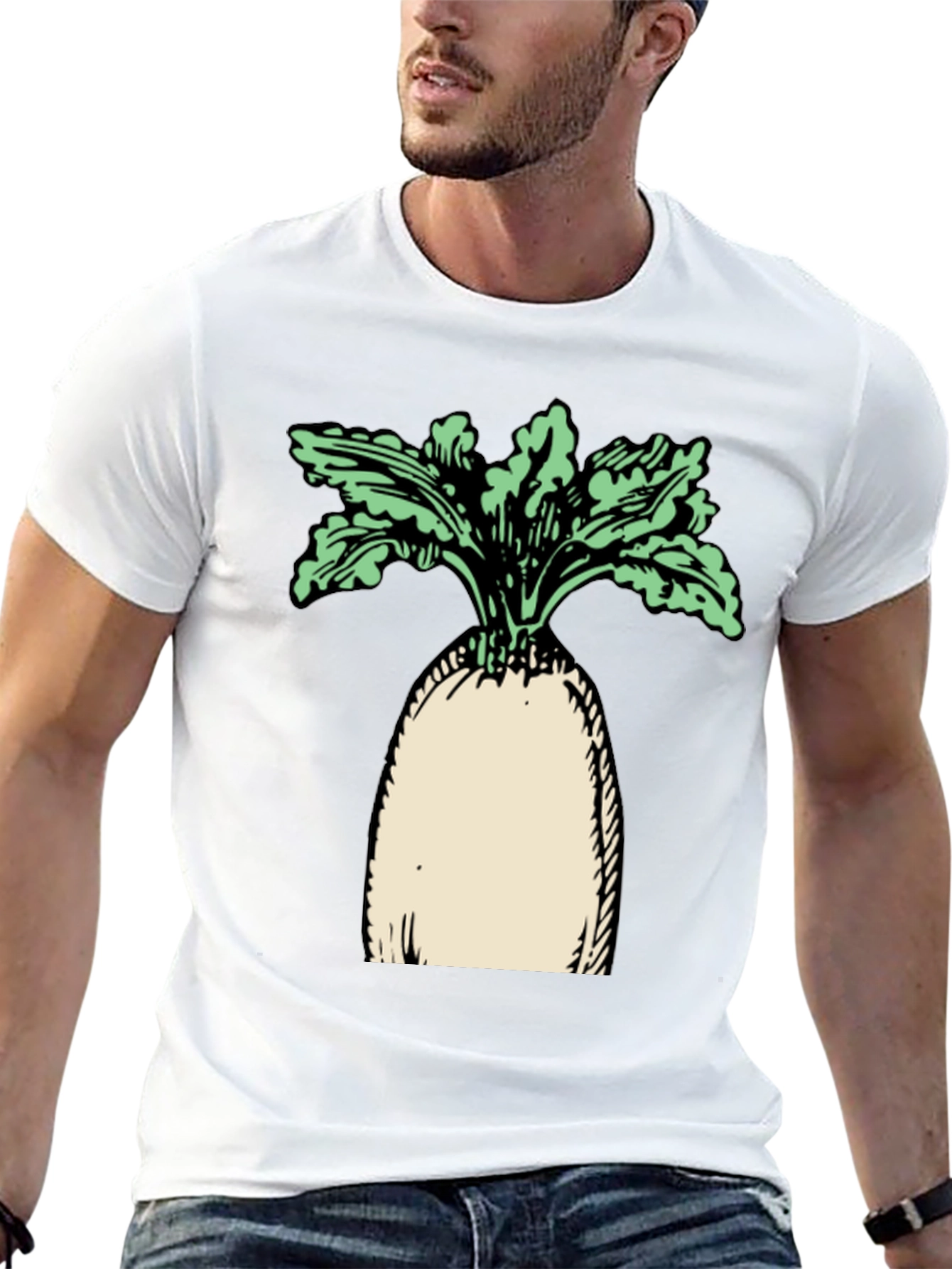 Radish Graphic Black T-Shirt