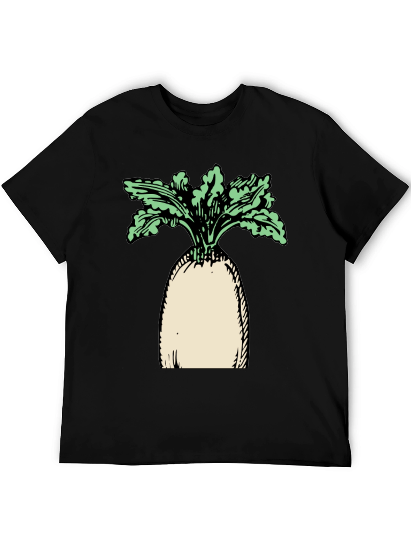 Radish Graphic Black T-Shirt