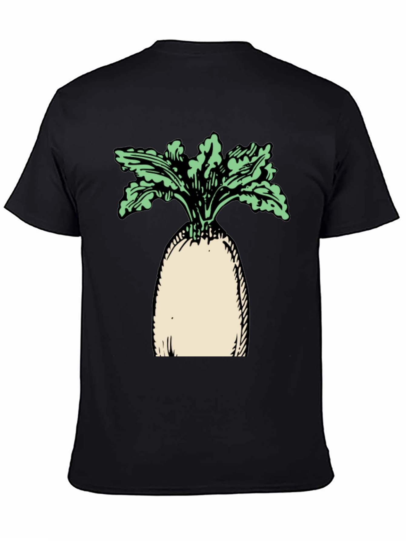 Radish Graphic Black T-Shirt