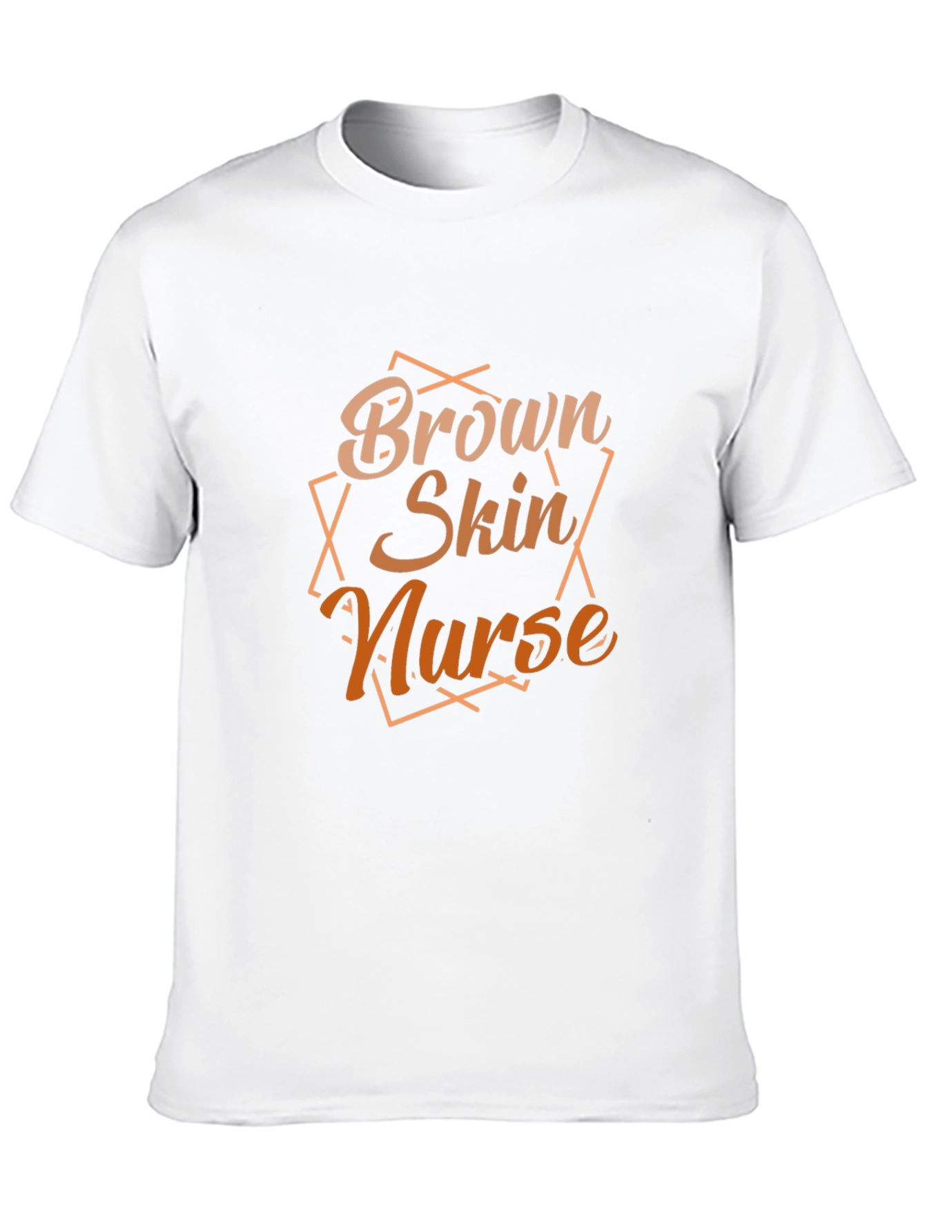 Brown Skin Nurse Graphic T-Shirt