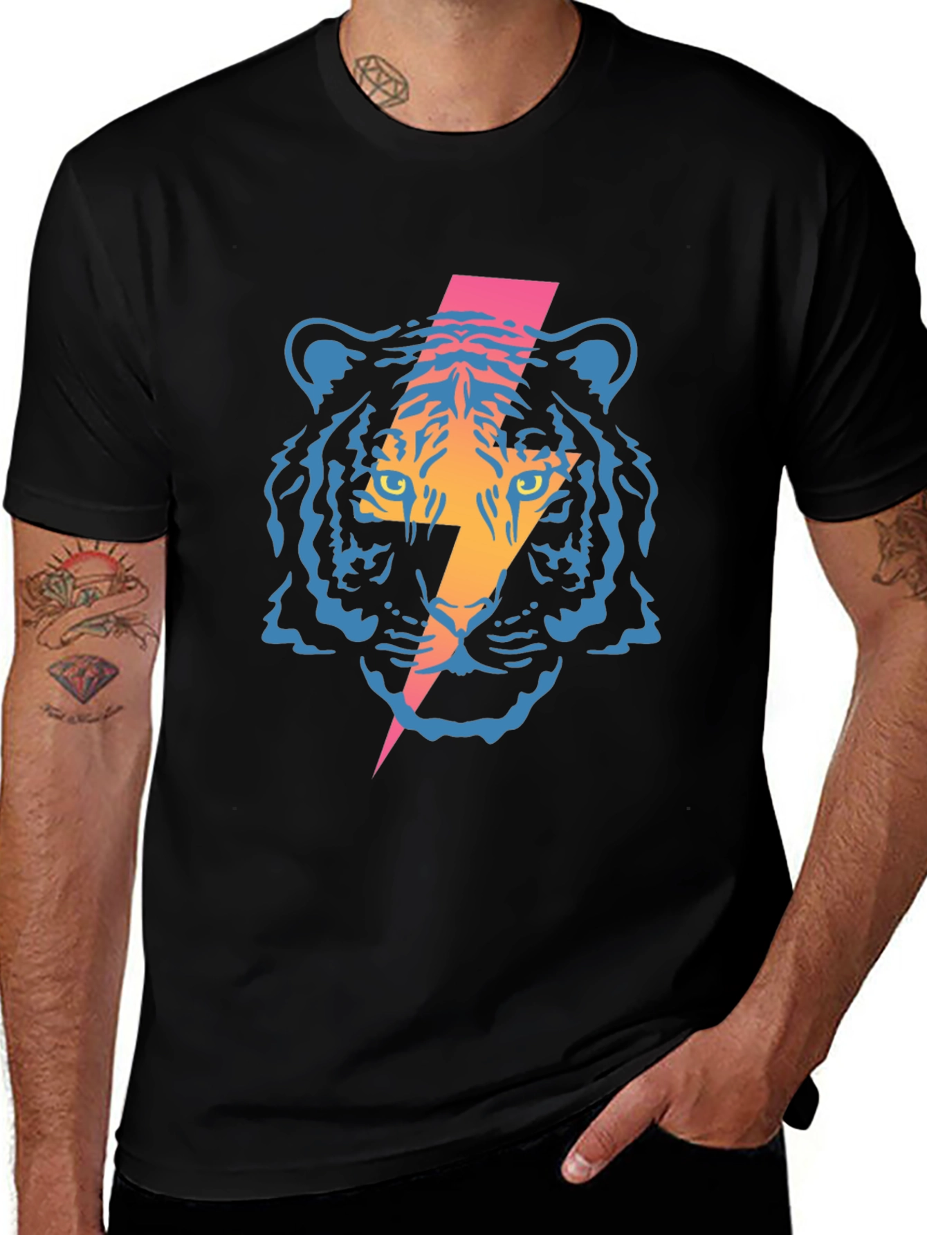 Electric Tiger Graphic Tee - Bold Style