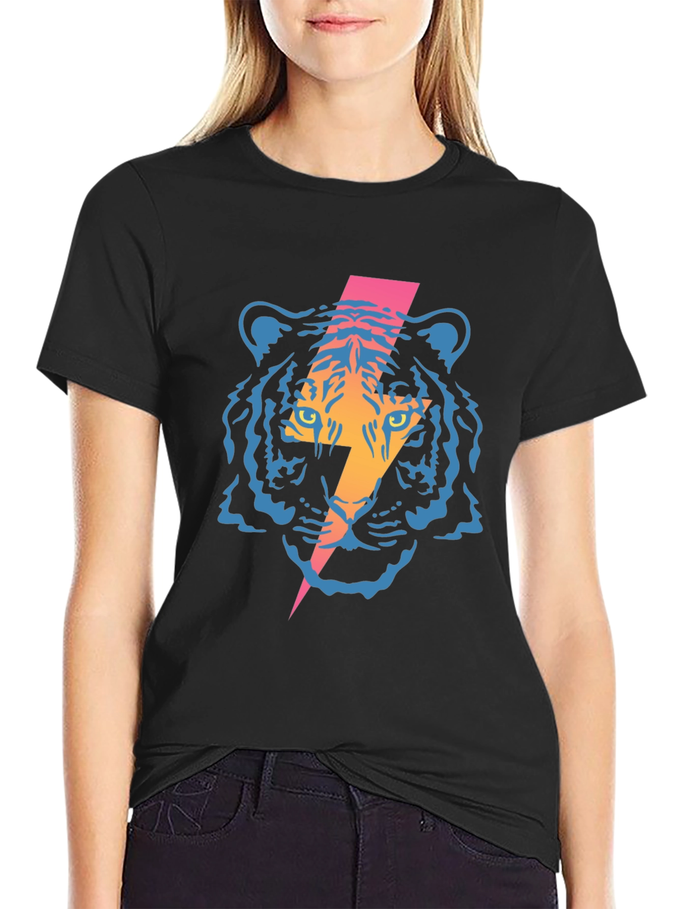 Electric Tiger Graphic Tee - Bold Style