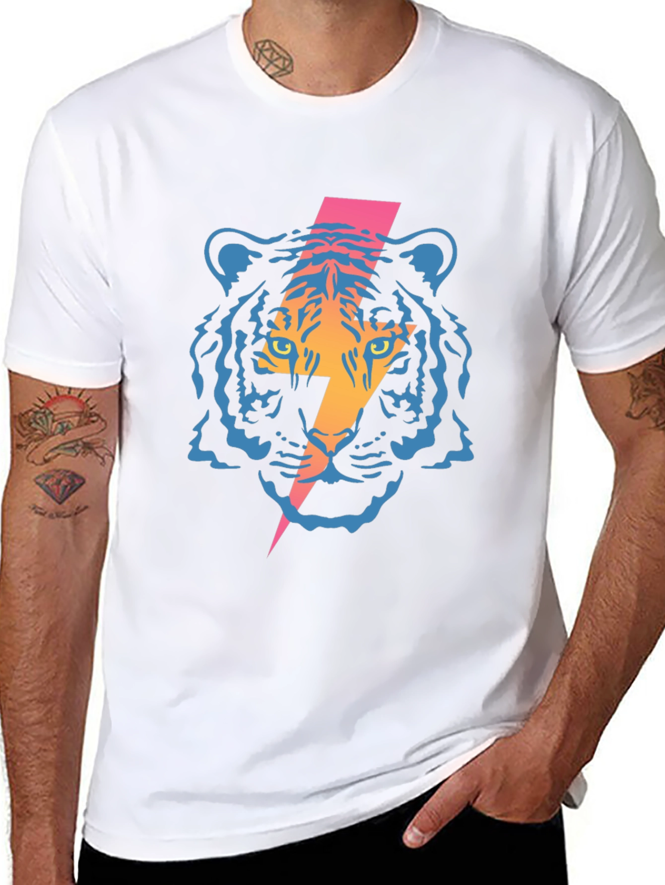 Electric Tiger Graphic Tee - Bold Style