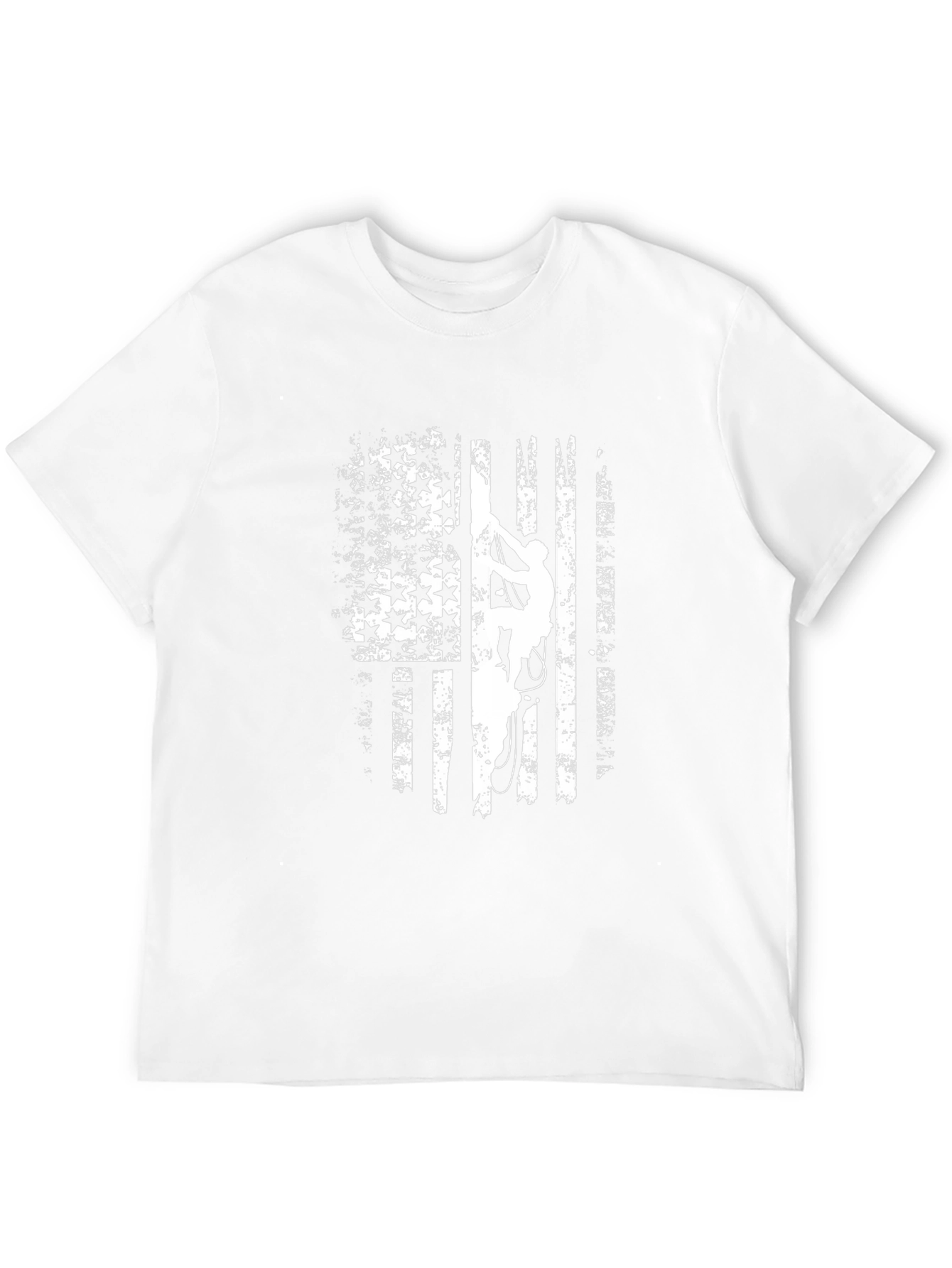 American Flag Rock Climbing T-Shirt