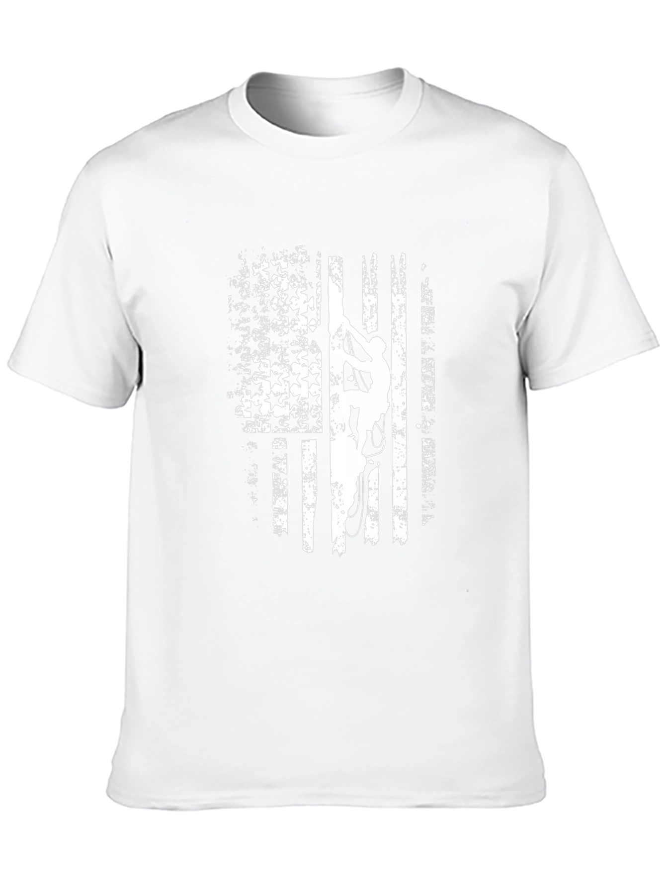 American Flag Rock Climbing T-Shirt