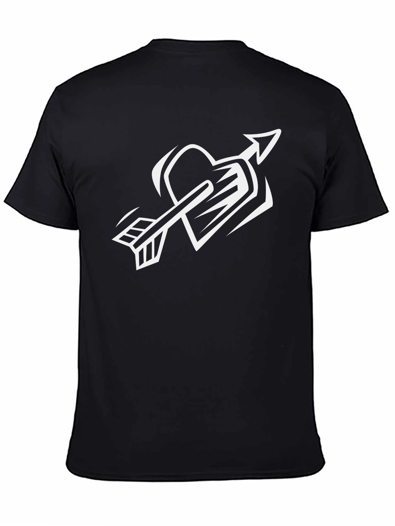 Heart Arrow Black T-Shirt
