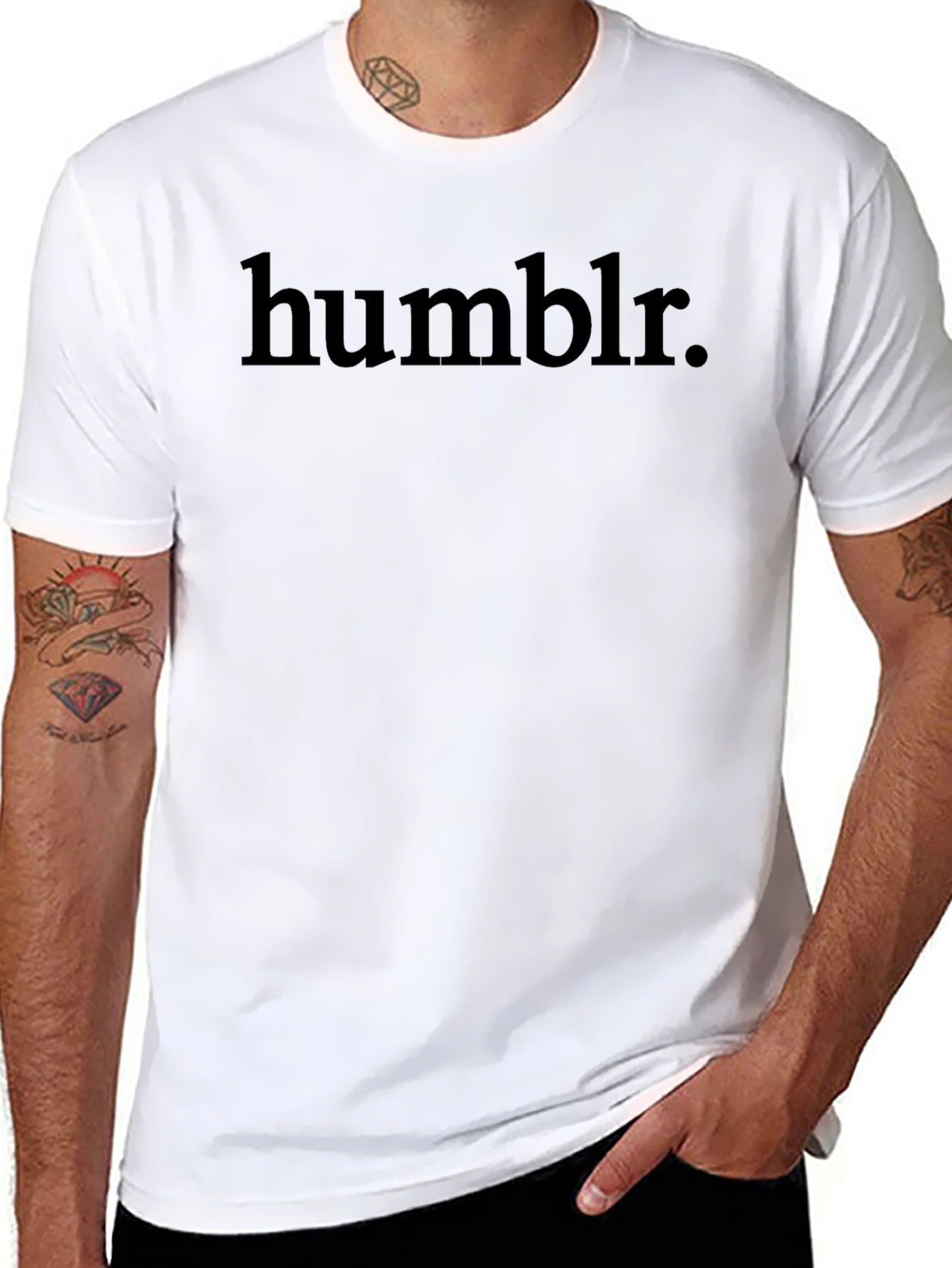 Humblr. Black Graphic T-Shirt - Soft & Stylish