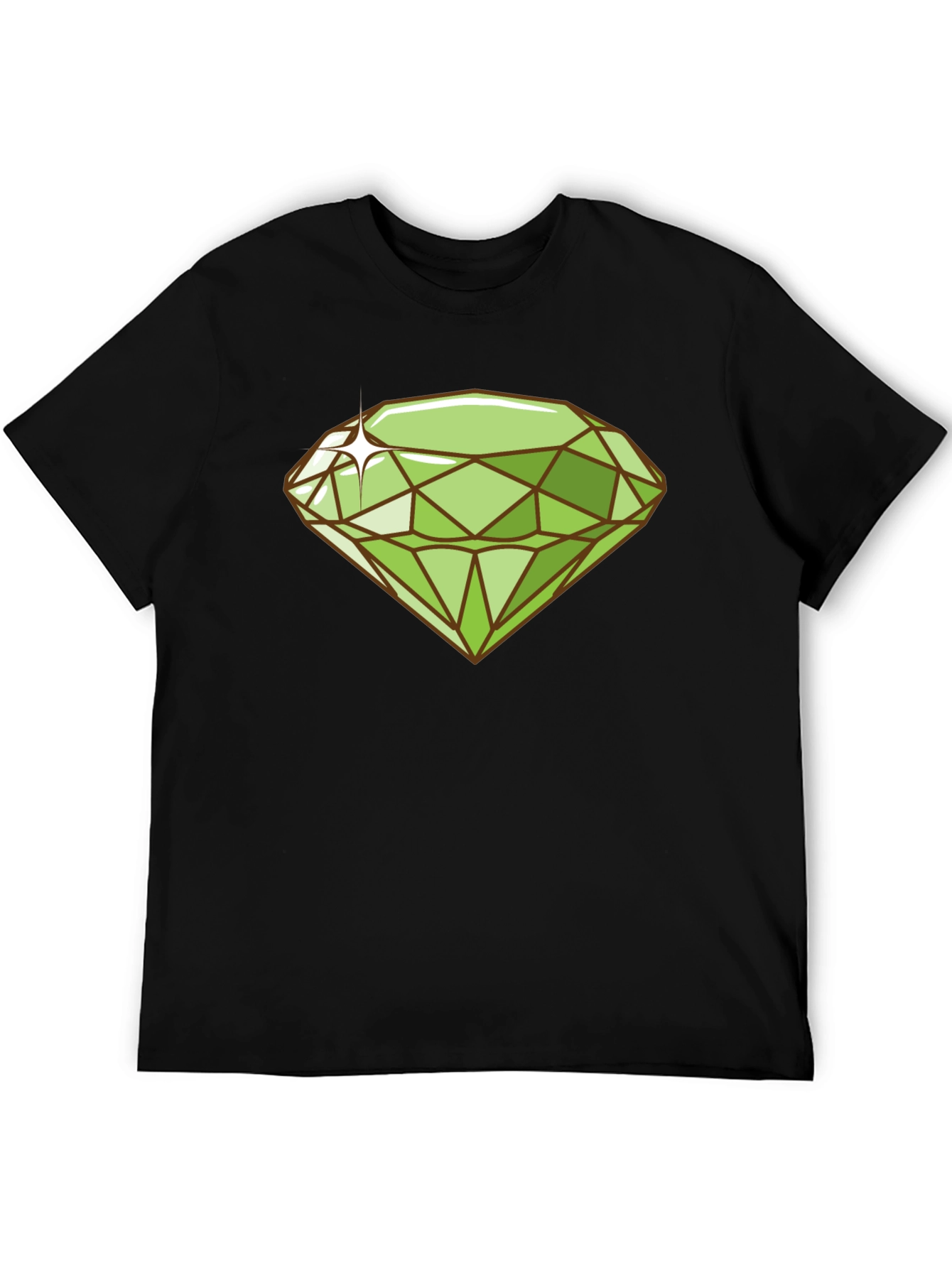Emerald Gemstone Graphic Tee - Trendy Style