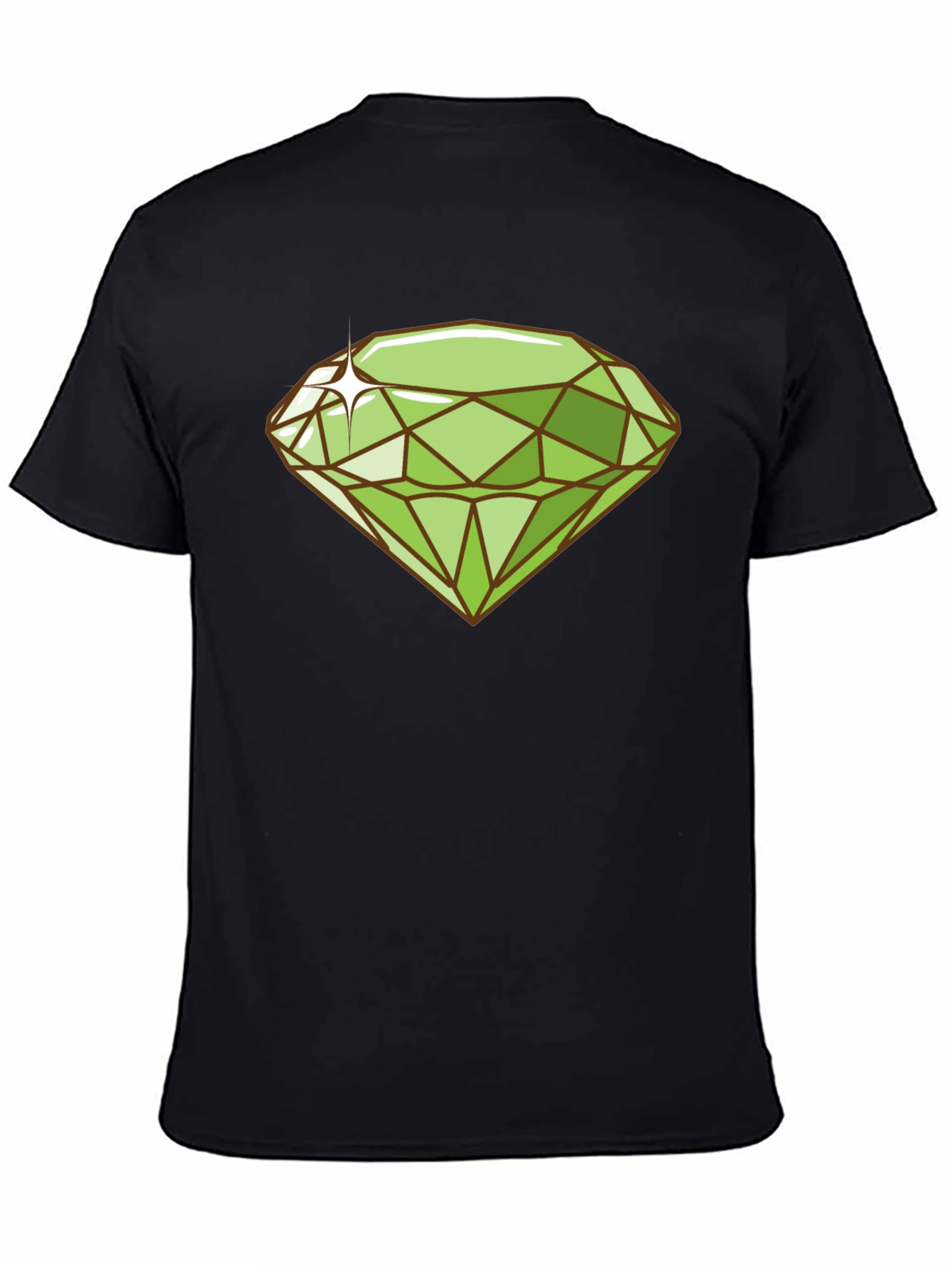 Emerald Gemstone Graphic Tee - Trendy Style
