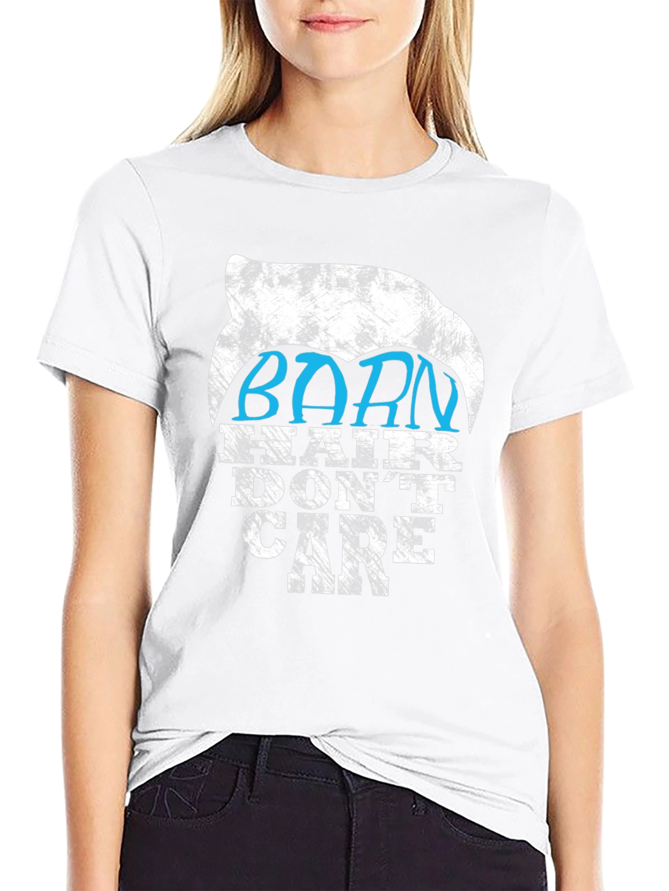 Barn Hair Dont Care Graphic Tee - Black