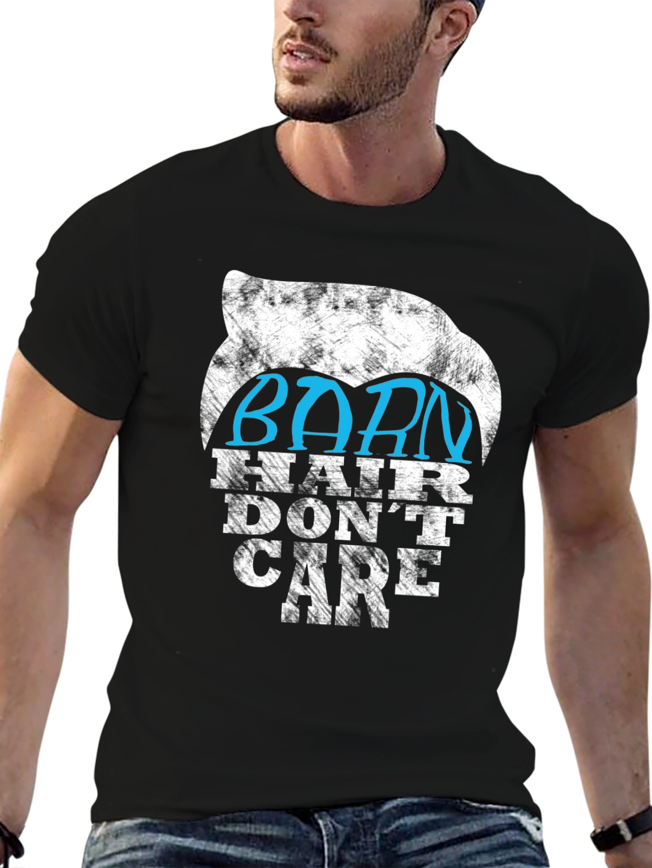Barn Hair Dont Care Graphic Tee - Black