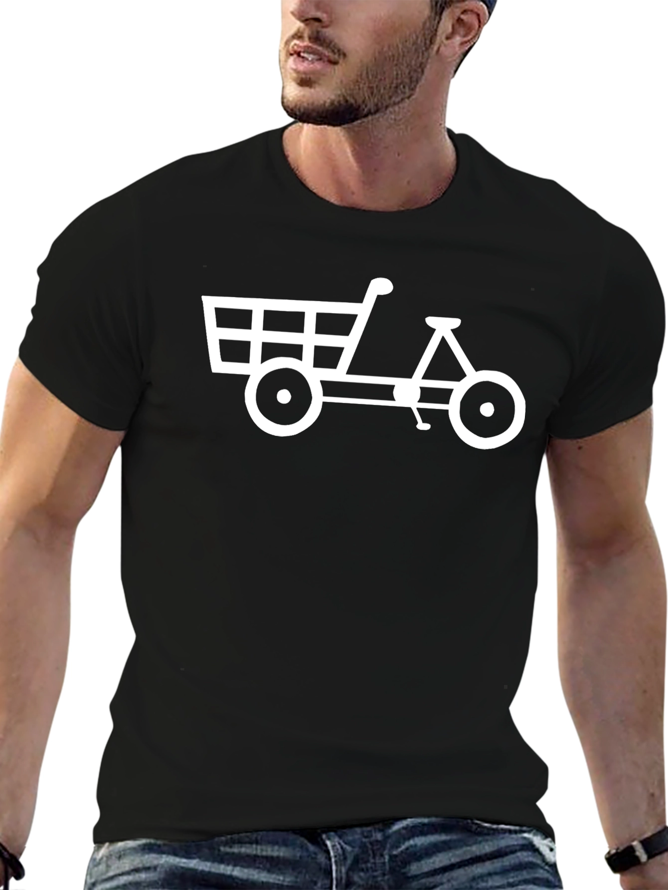 Novelty Shopping Cart Bike T-Shirt