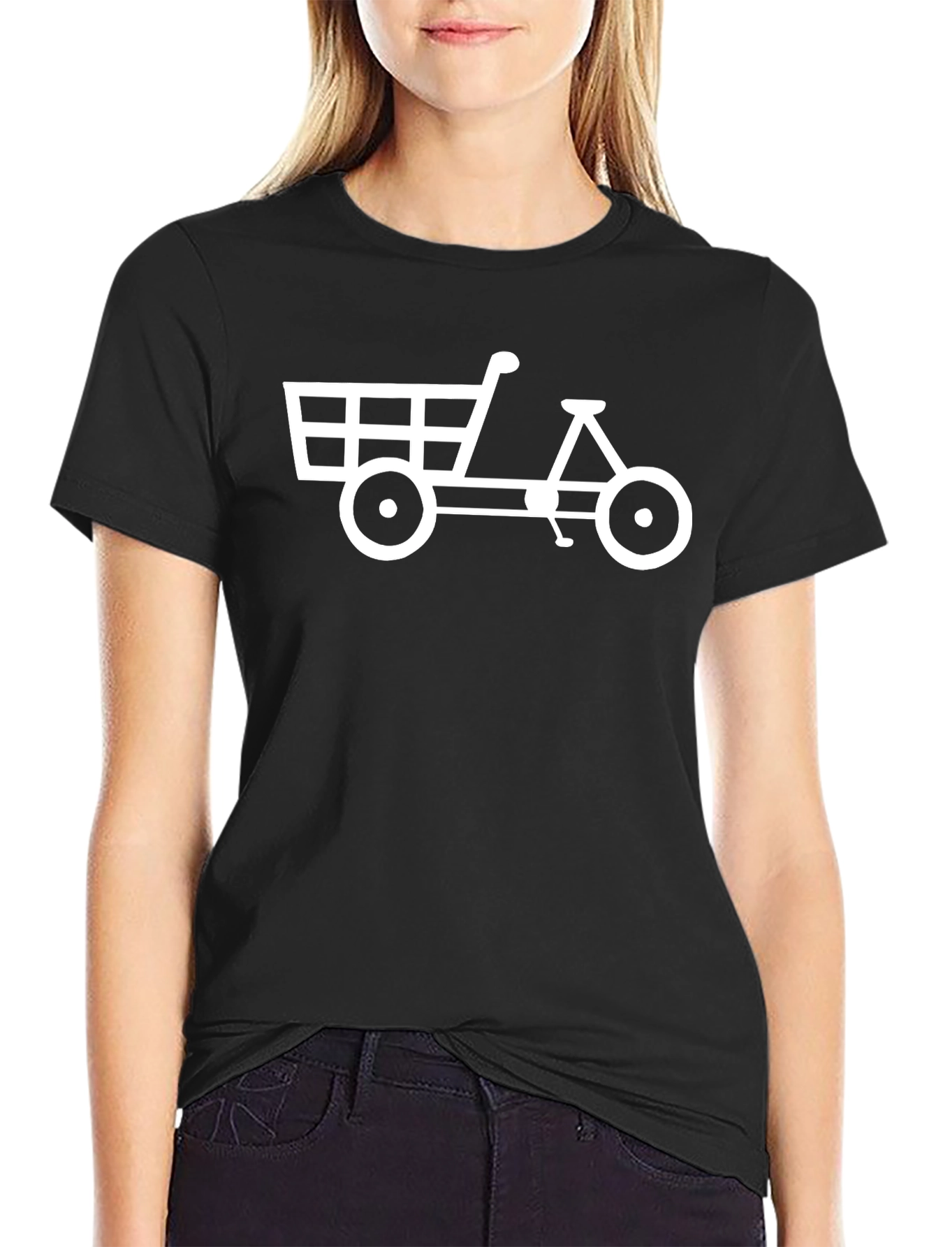 Novelty Shopping Cart Bike T-Shirt