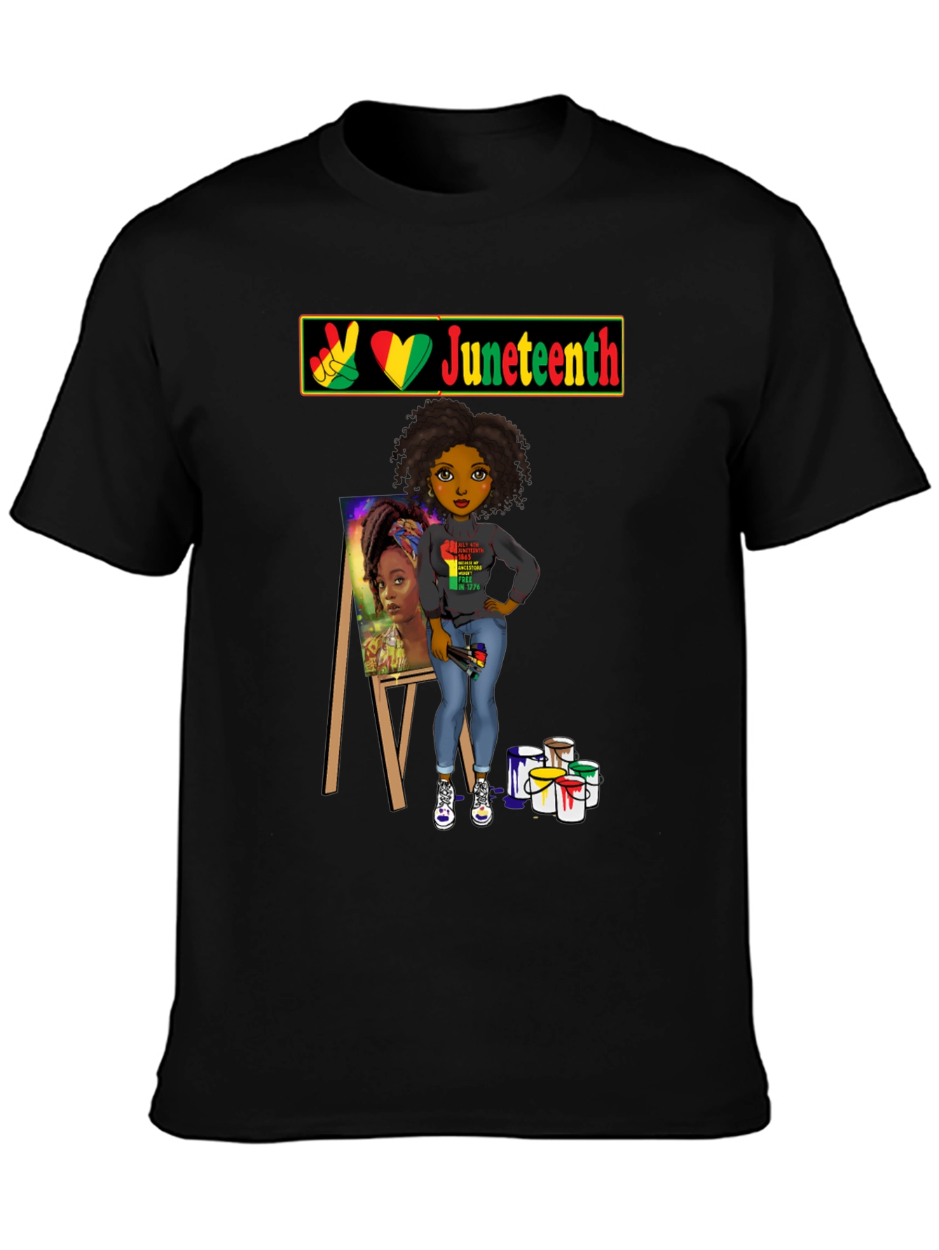 Juneteenth Artist T-Shirt - Black History Pride