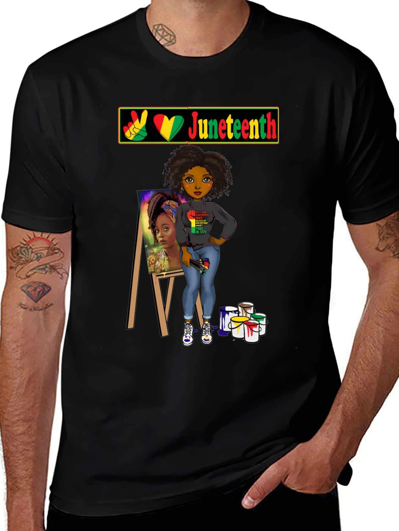 Juneteenth Artist T-Shirt - Black History Pride