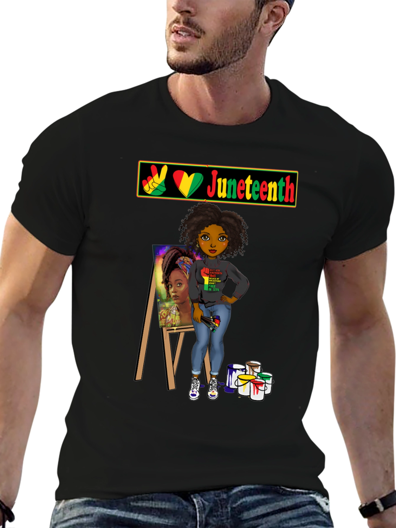 Juneteenth Artist T-Shirt - Black History Pride