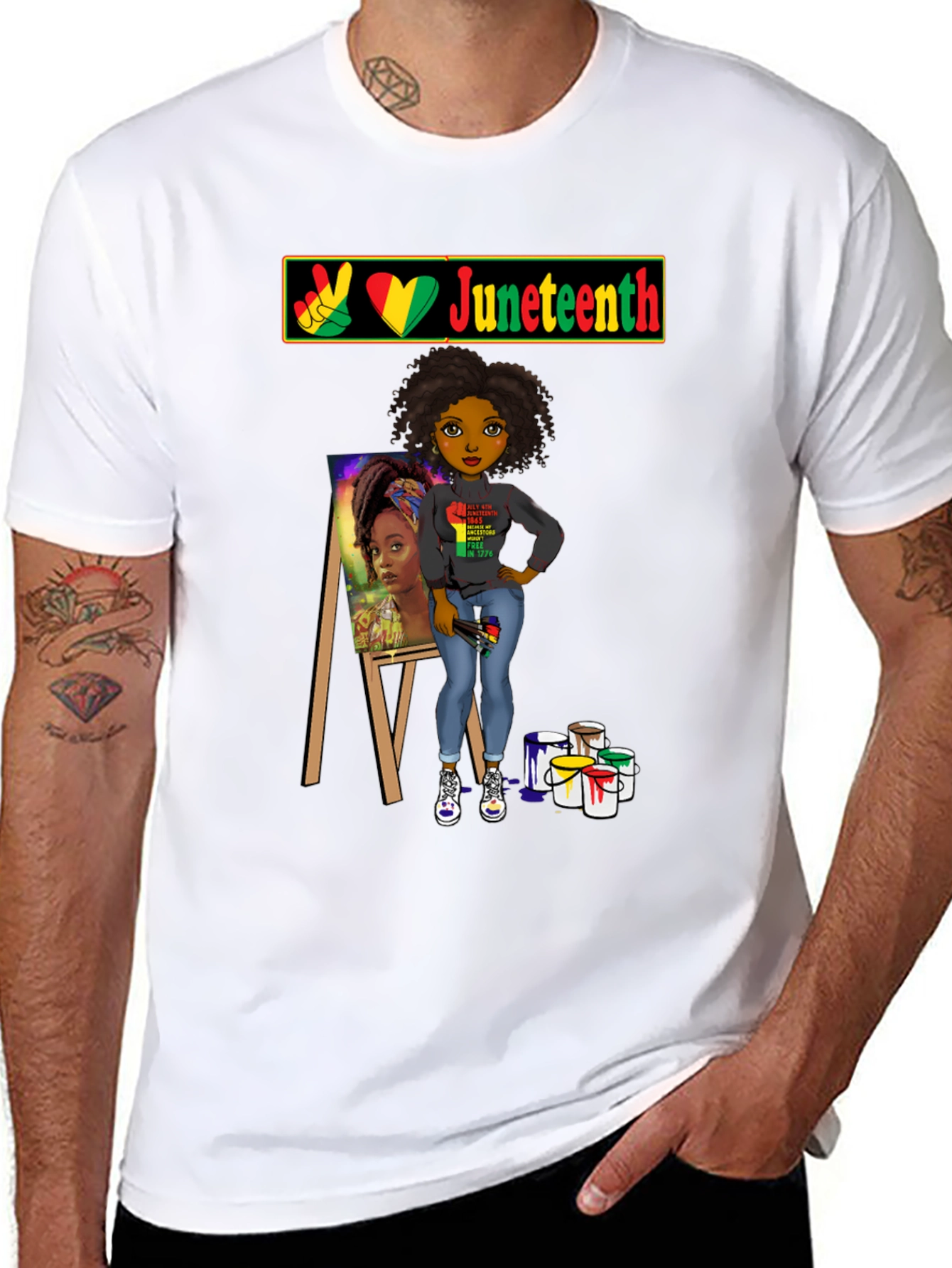 Juneteenth Artist T-Shirt - Black History Pride