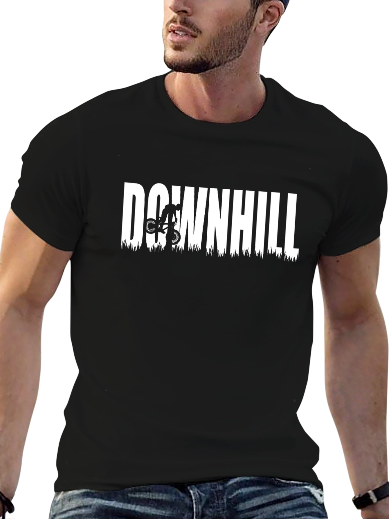 Downhill Mountain Biker Graphic Tee