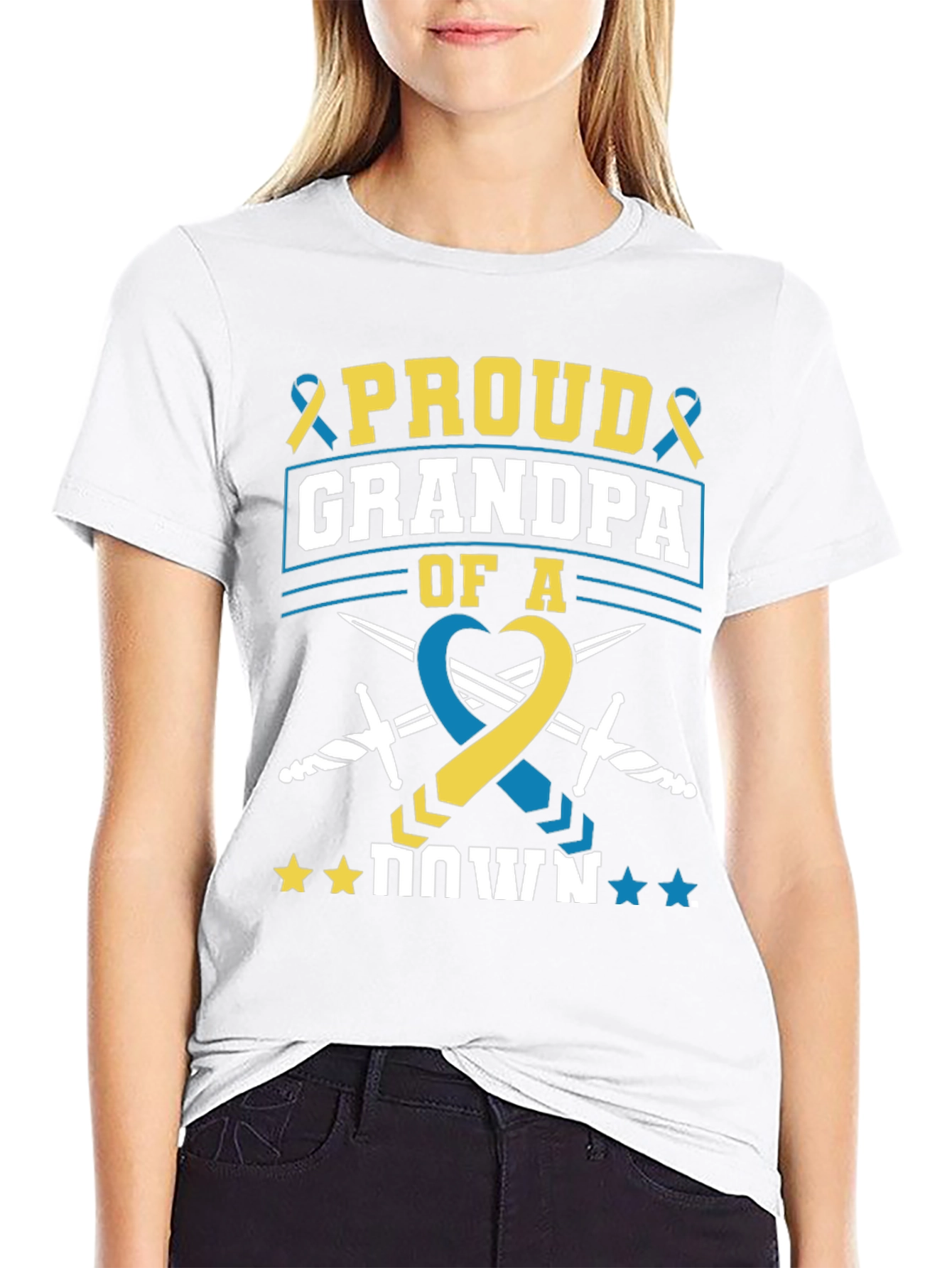 Proud Grandpa Down Syndrome Awareness T-Shirt