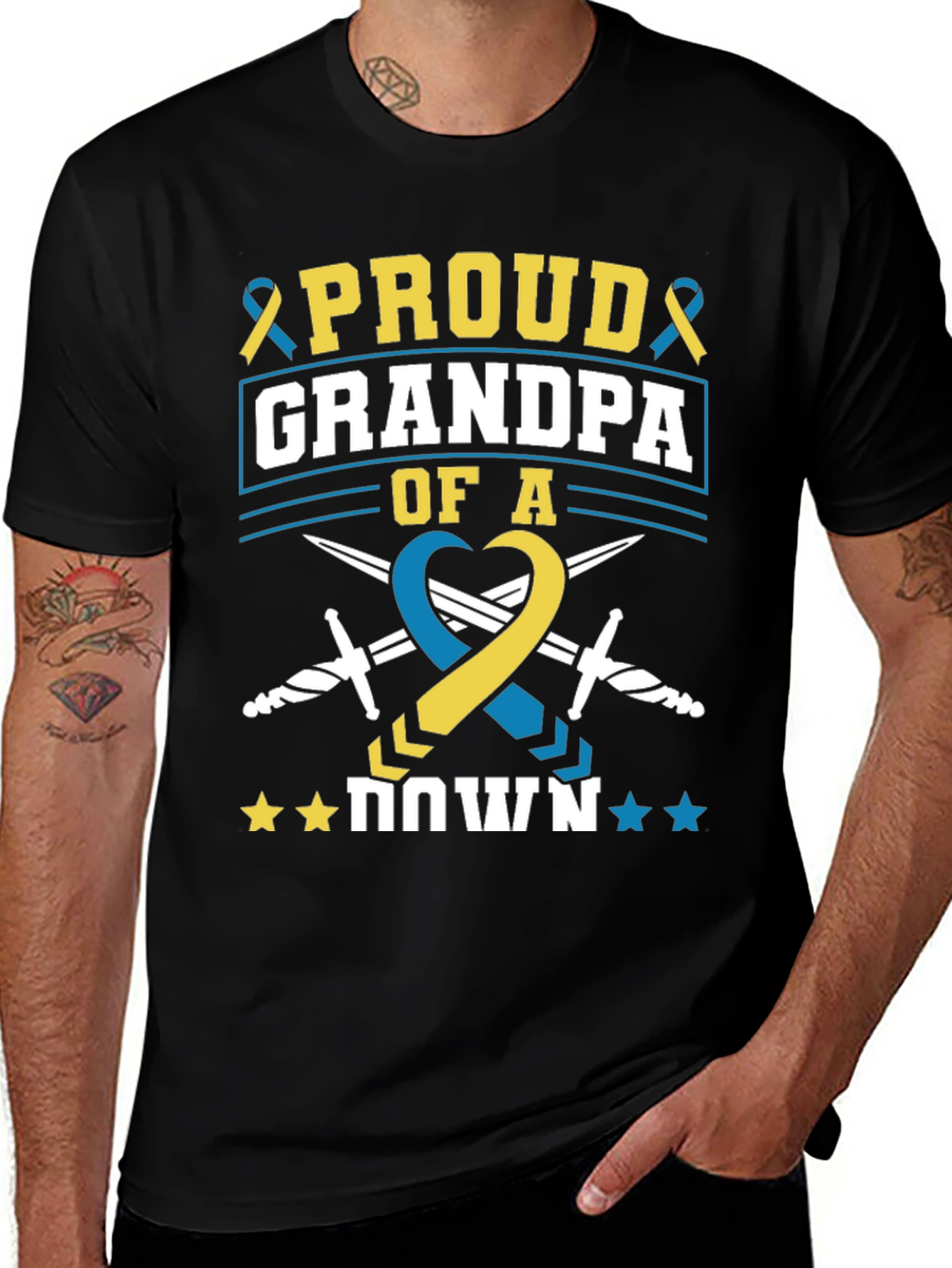 Proud Grandpa Down Syndrome Awareness T-Shirt