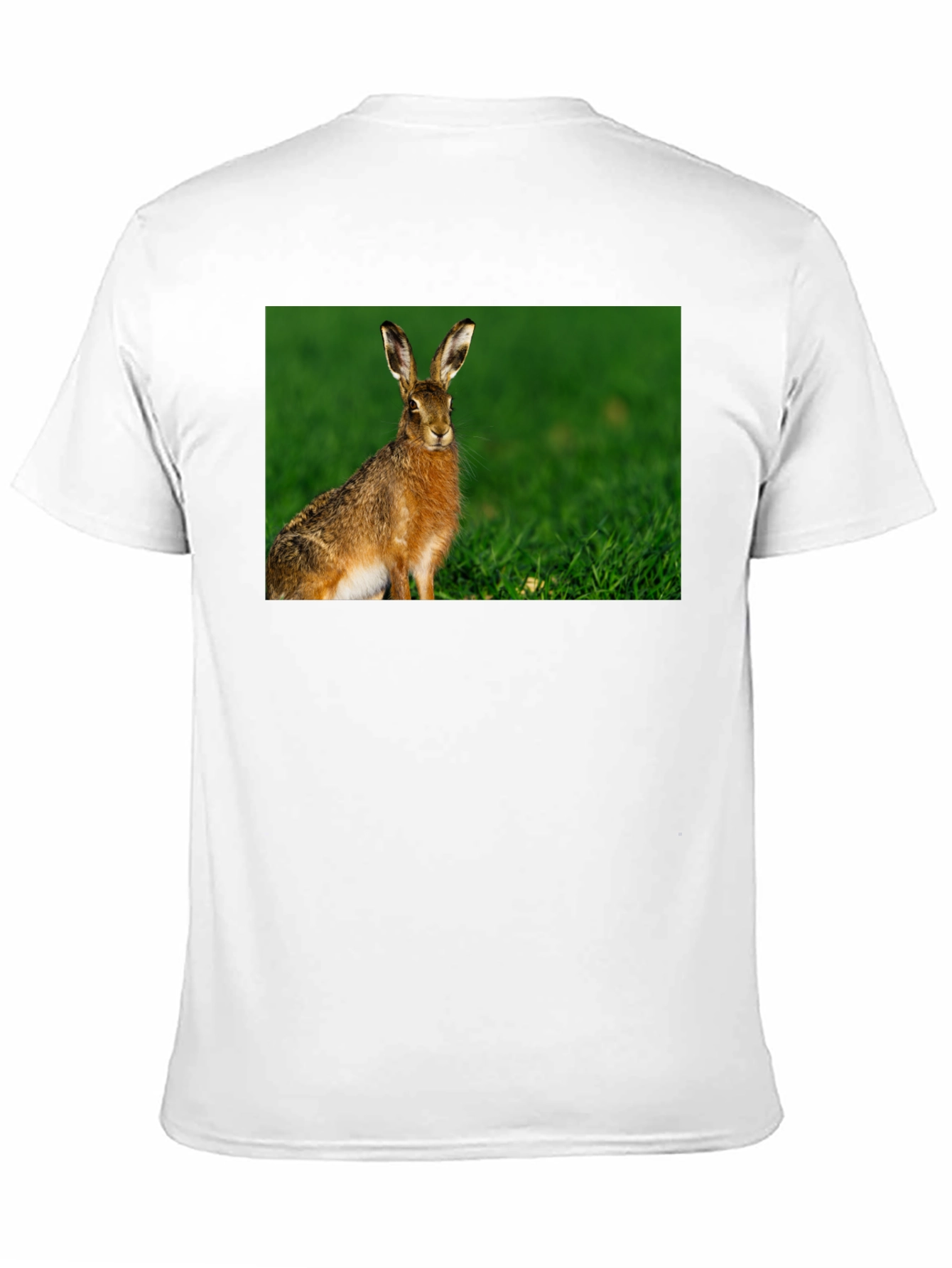 Hare Graphic Black Tee - Nature Lovers Shirt