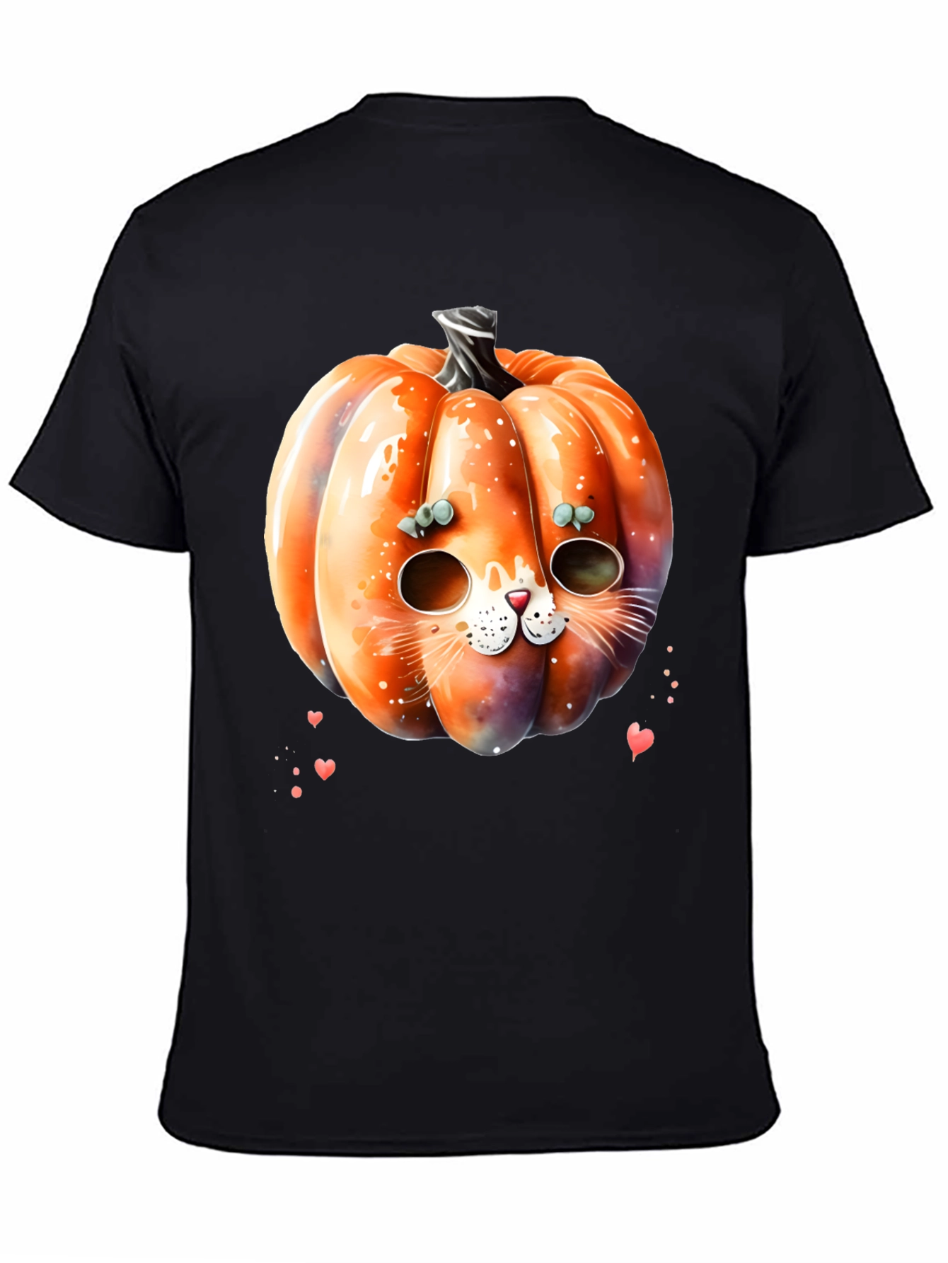 Halloween Pumpkin Cat T-Shirt