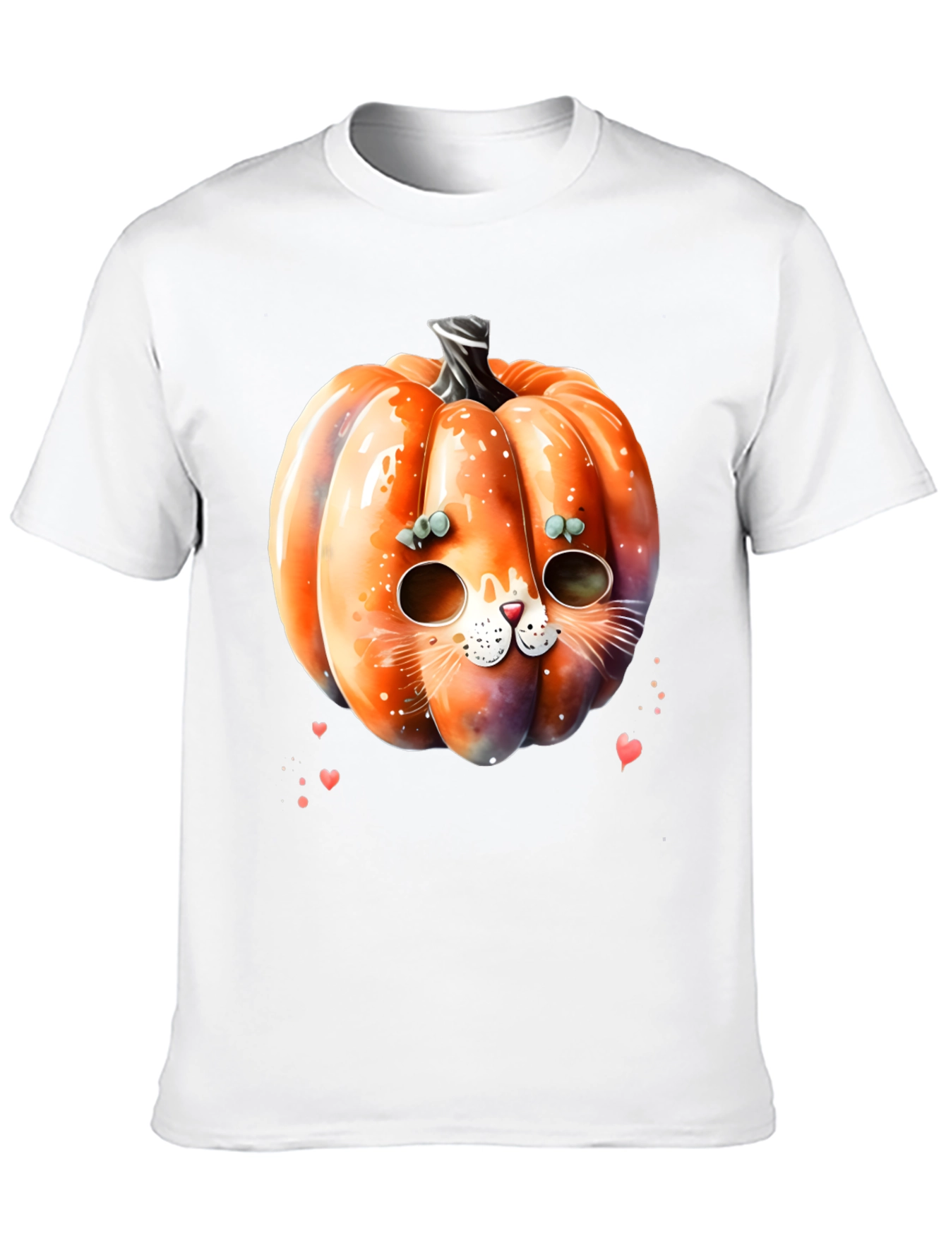 Halloween Pumpkin Cat T-Shirt