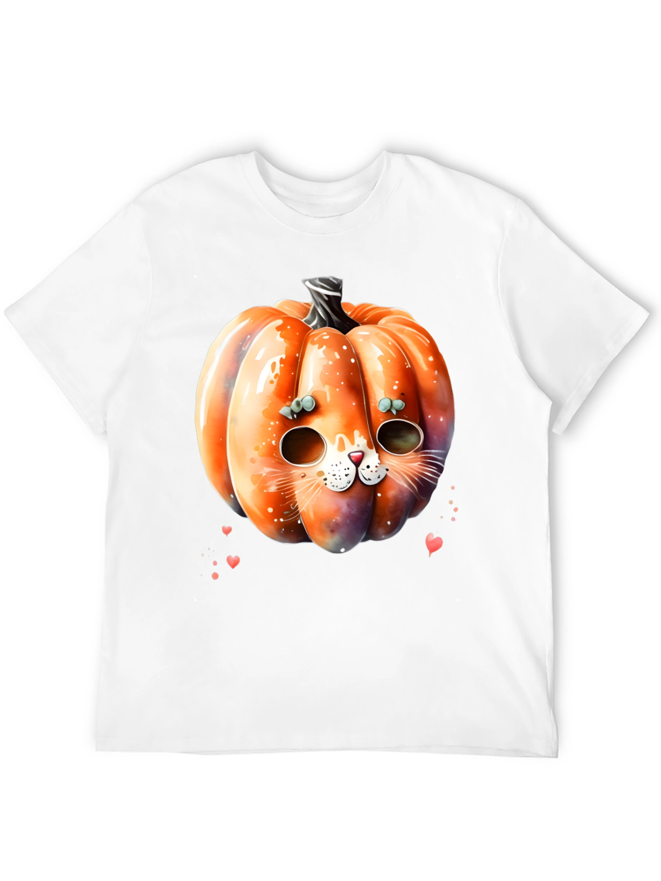 Halloween Pumpkin Cat T-Shirt