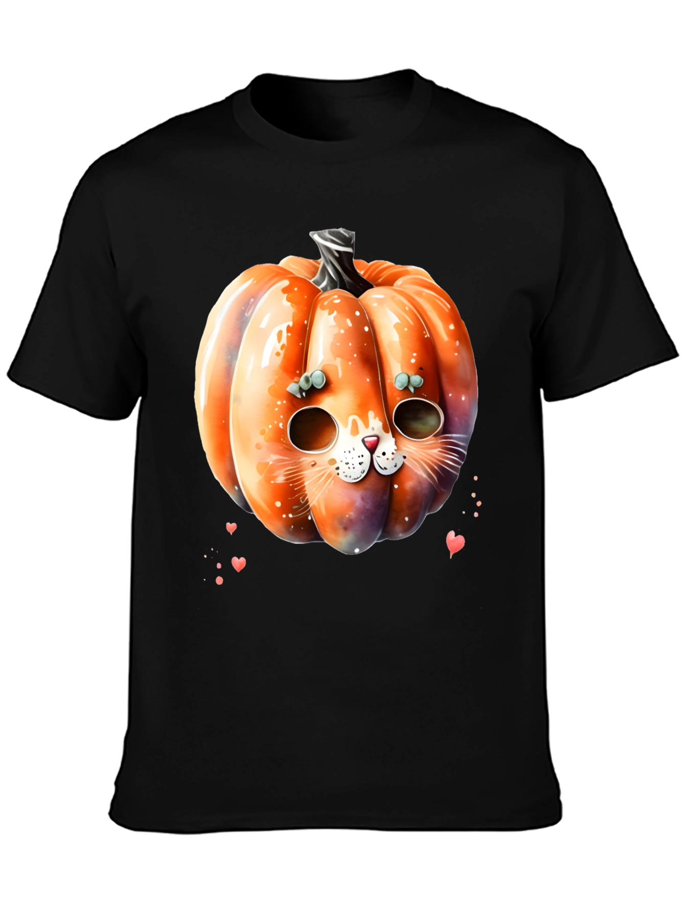 Halloween Pumpkin Cat T-Shirt