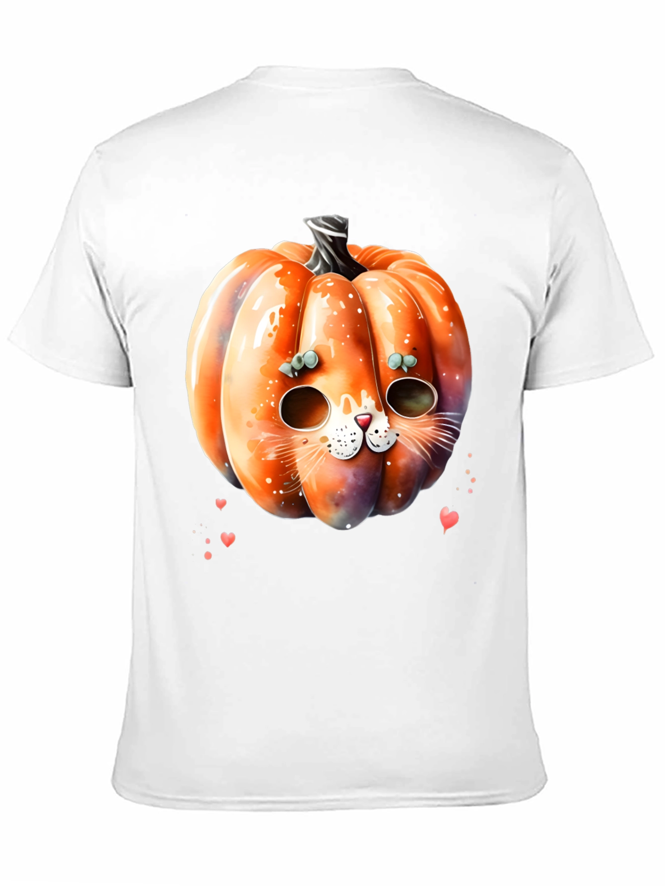 Halloween Pumpkin Cat T-Shirt
