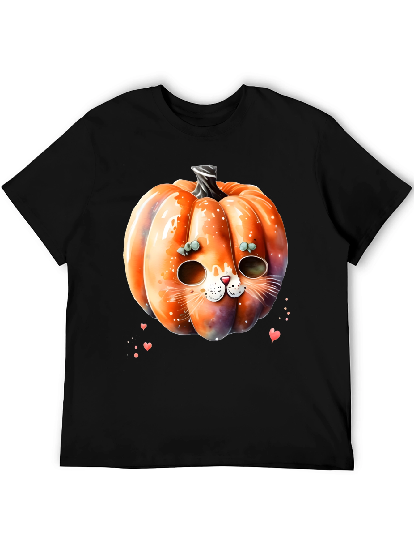 Halloween Pumpkin Cat T-Shirt