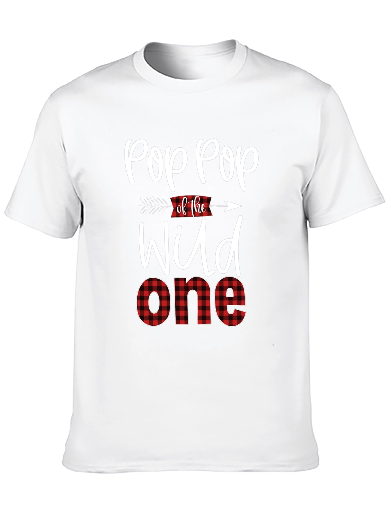 Pop Pop of the Wild One Black Graphic Tee