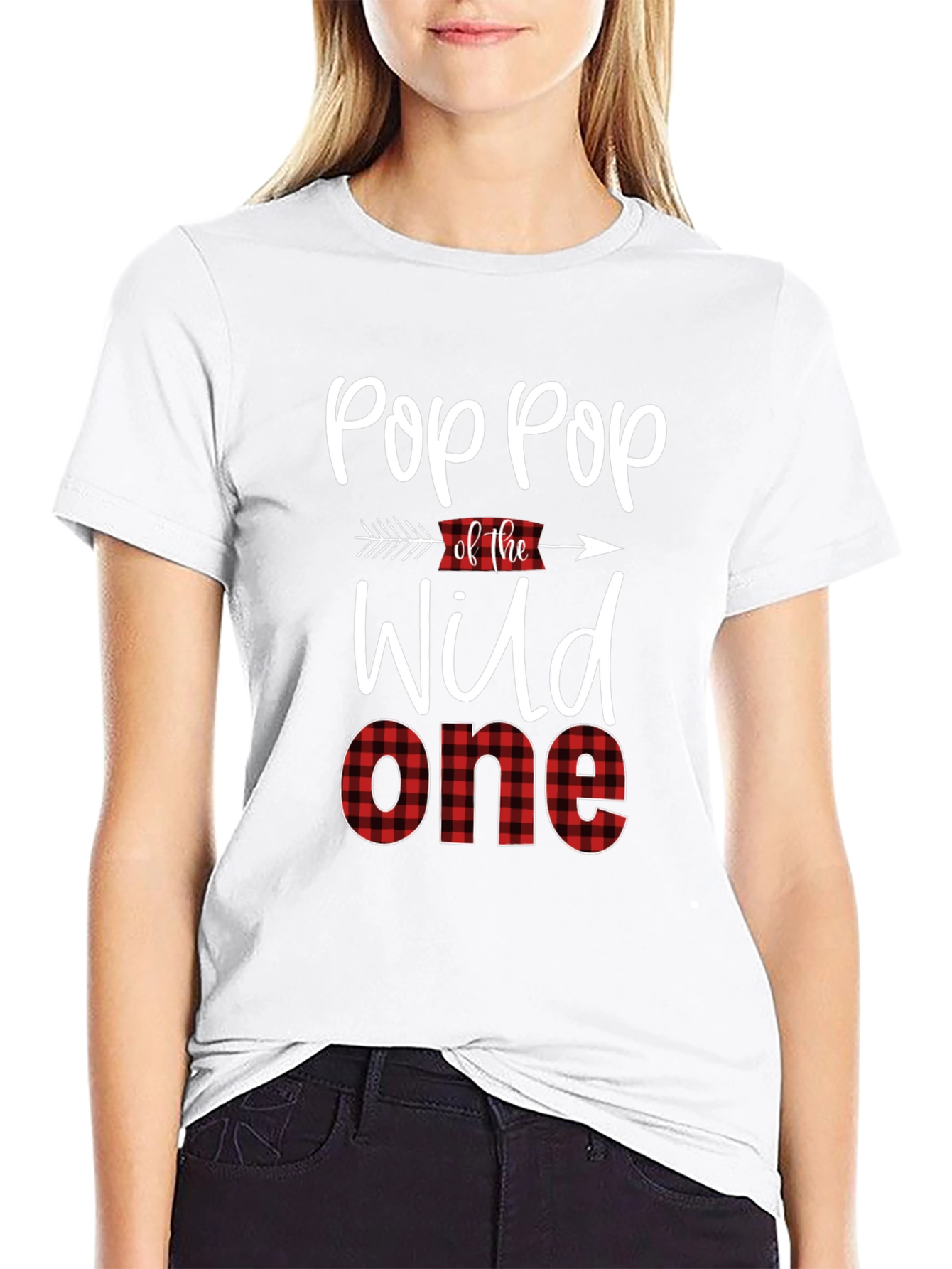 Pop Pop of the Wild One Black Graphic Tee