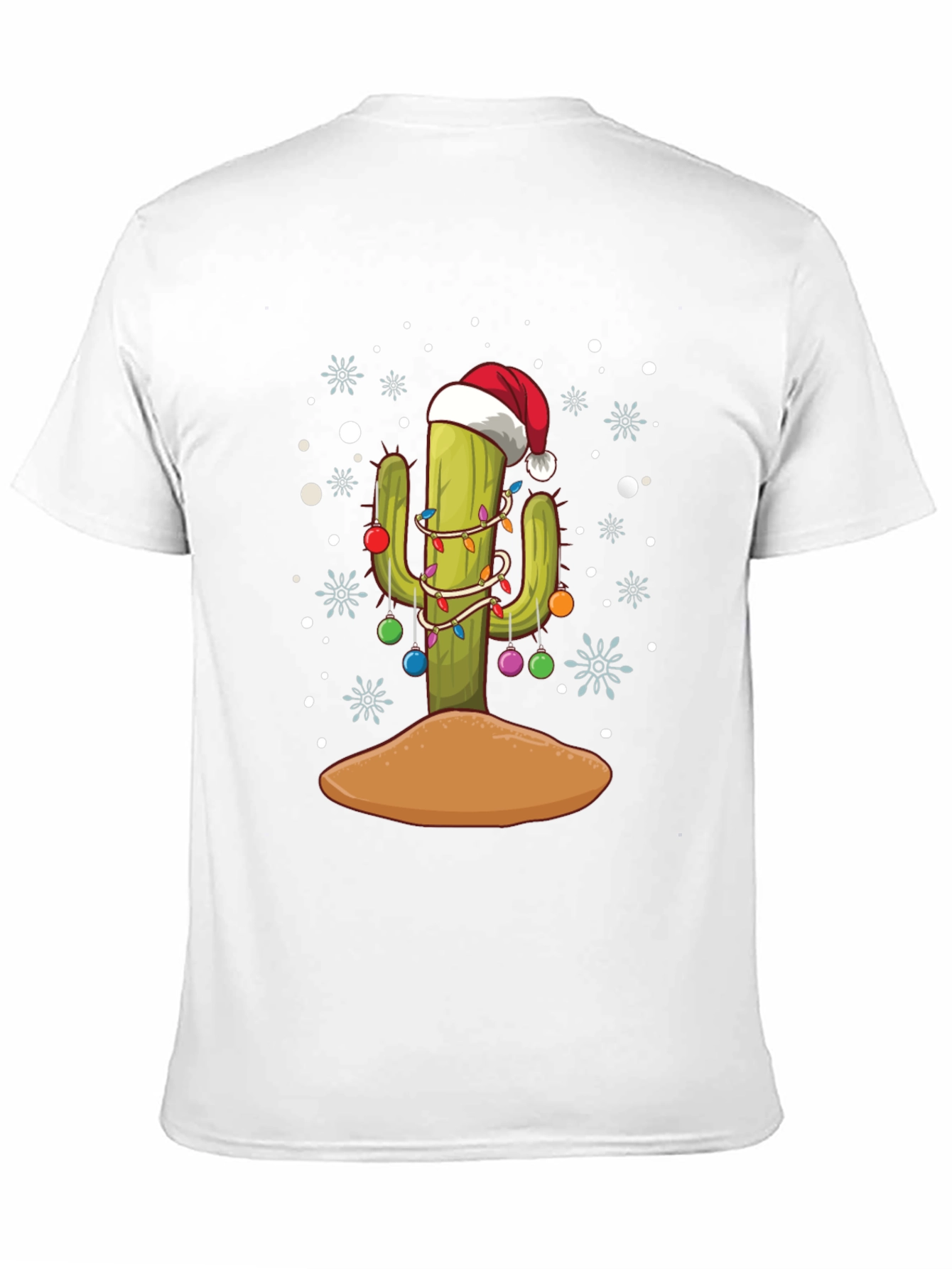 Festive Cactus Holiday T-Shirt