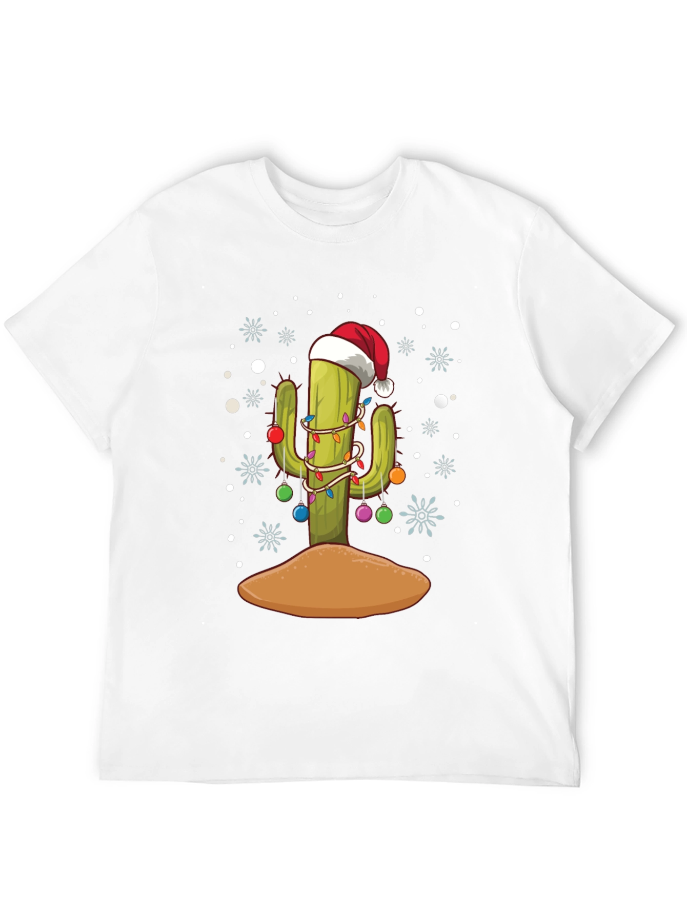 Festive Cactus Holiday T-Shirt