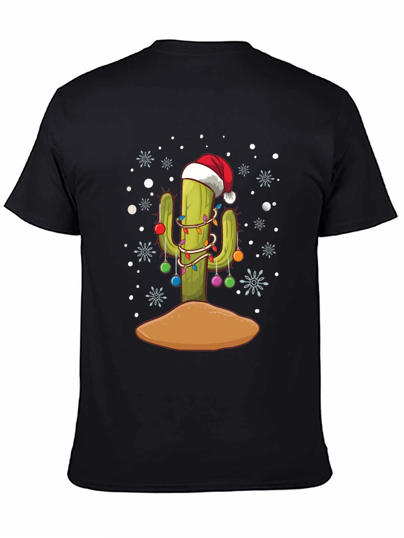 Festive Cactus Holiday T-Shirt