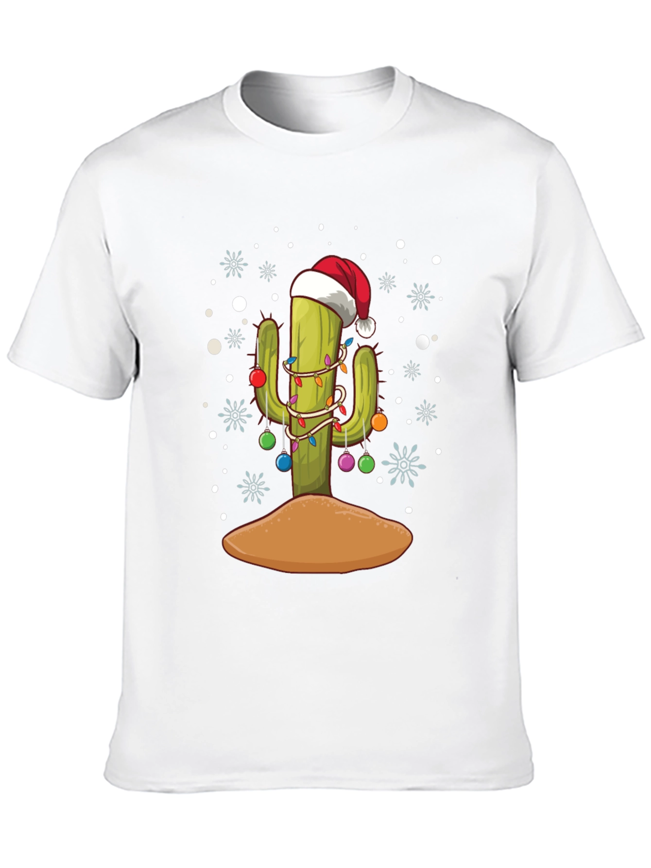 Festive Cactus Holiday T-Shirt