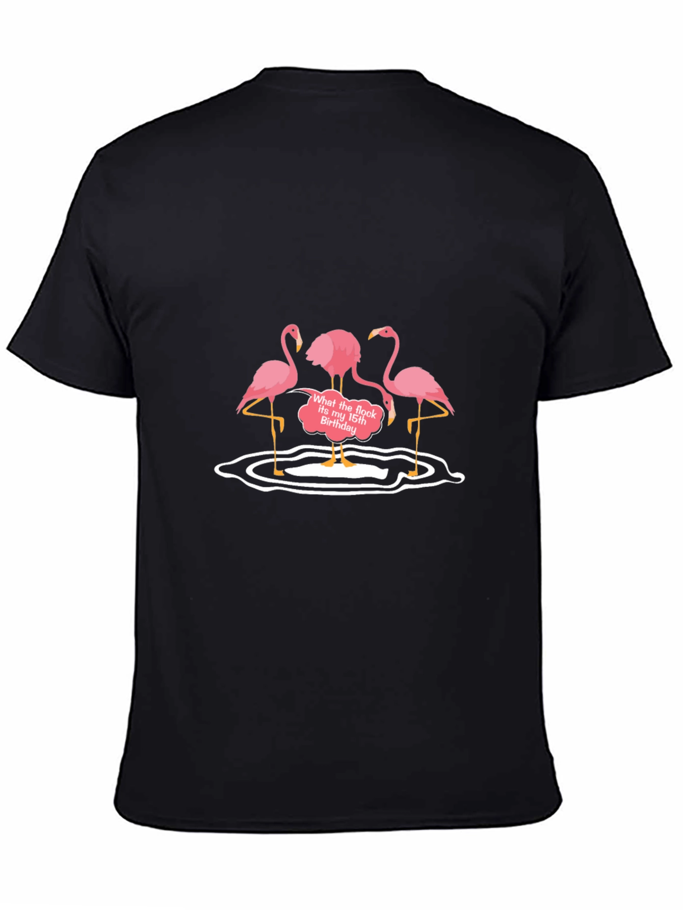 Funny Flamingo Birthday Graphic Tee