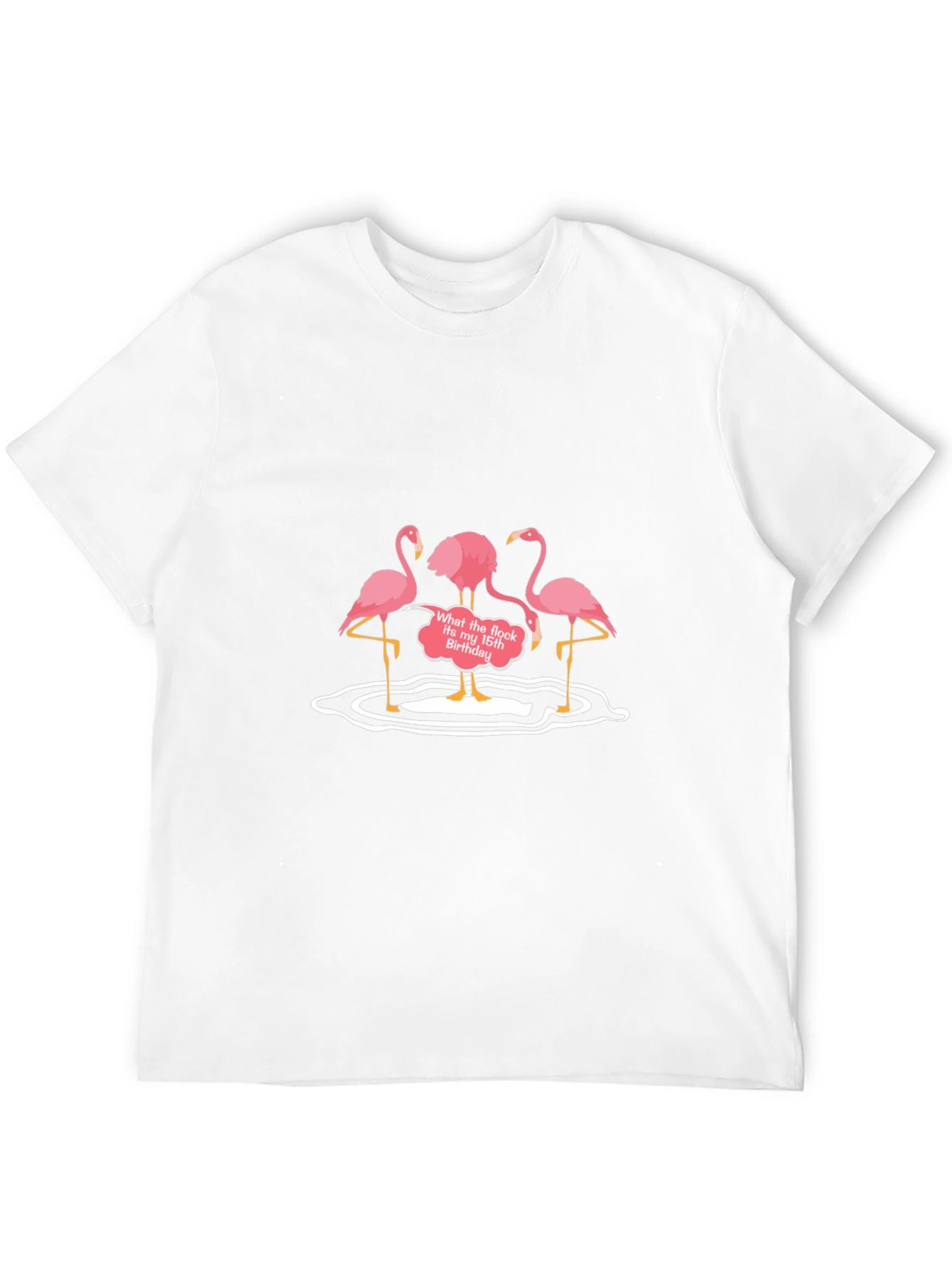 Funny Flamingo Birthday Graphic Tee