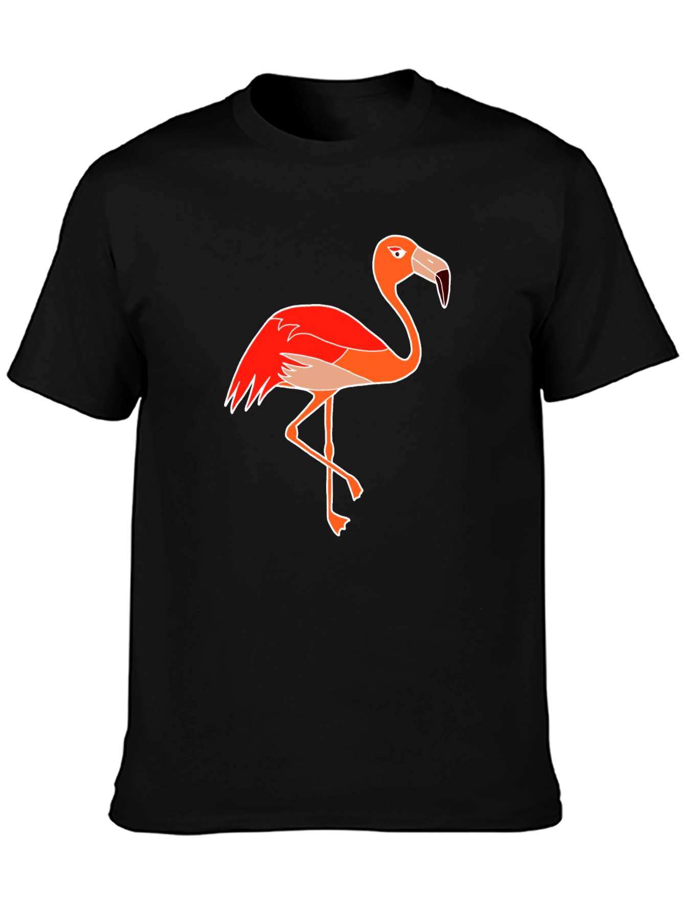 Flamingo Graphic Tee - Quirky Bird Design