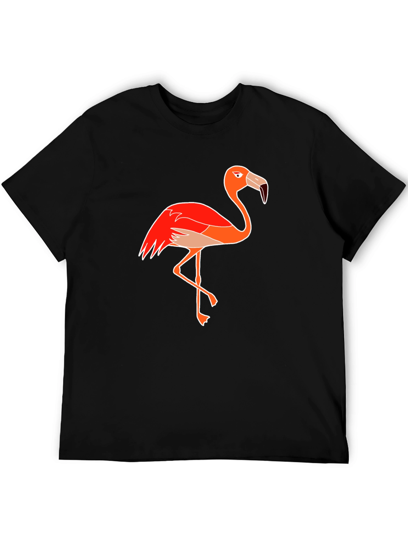 Flamingo Graphic Tee - Quirky Bird Design