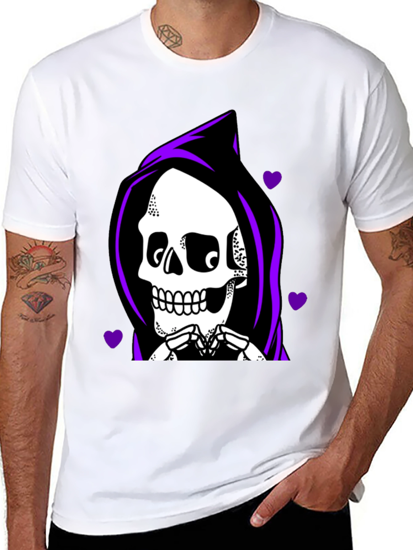 Grim Reaper Heart T-Shirt