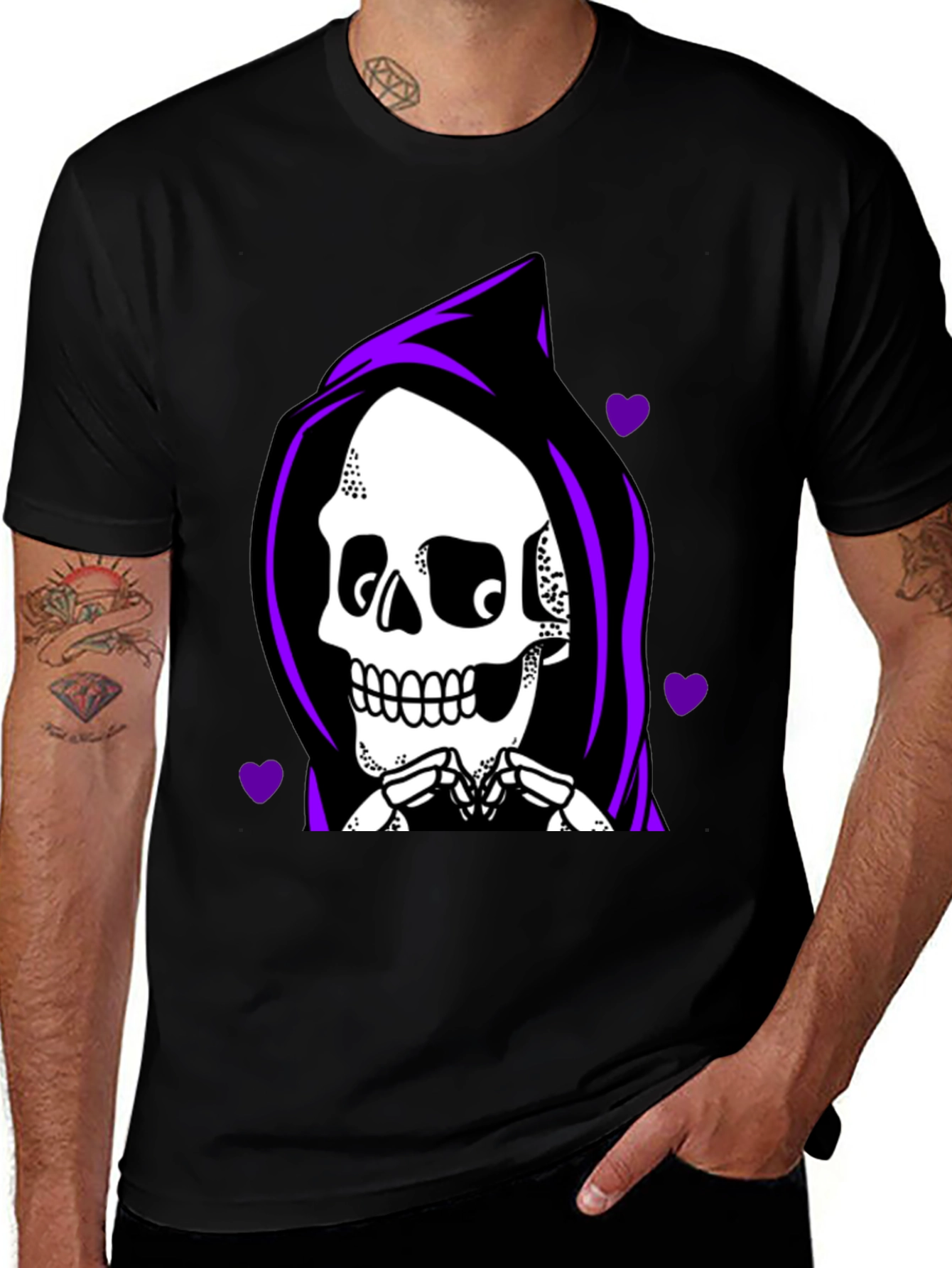 Grim Reaper Heart T-Shirt