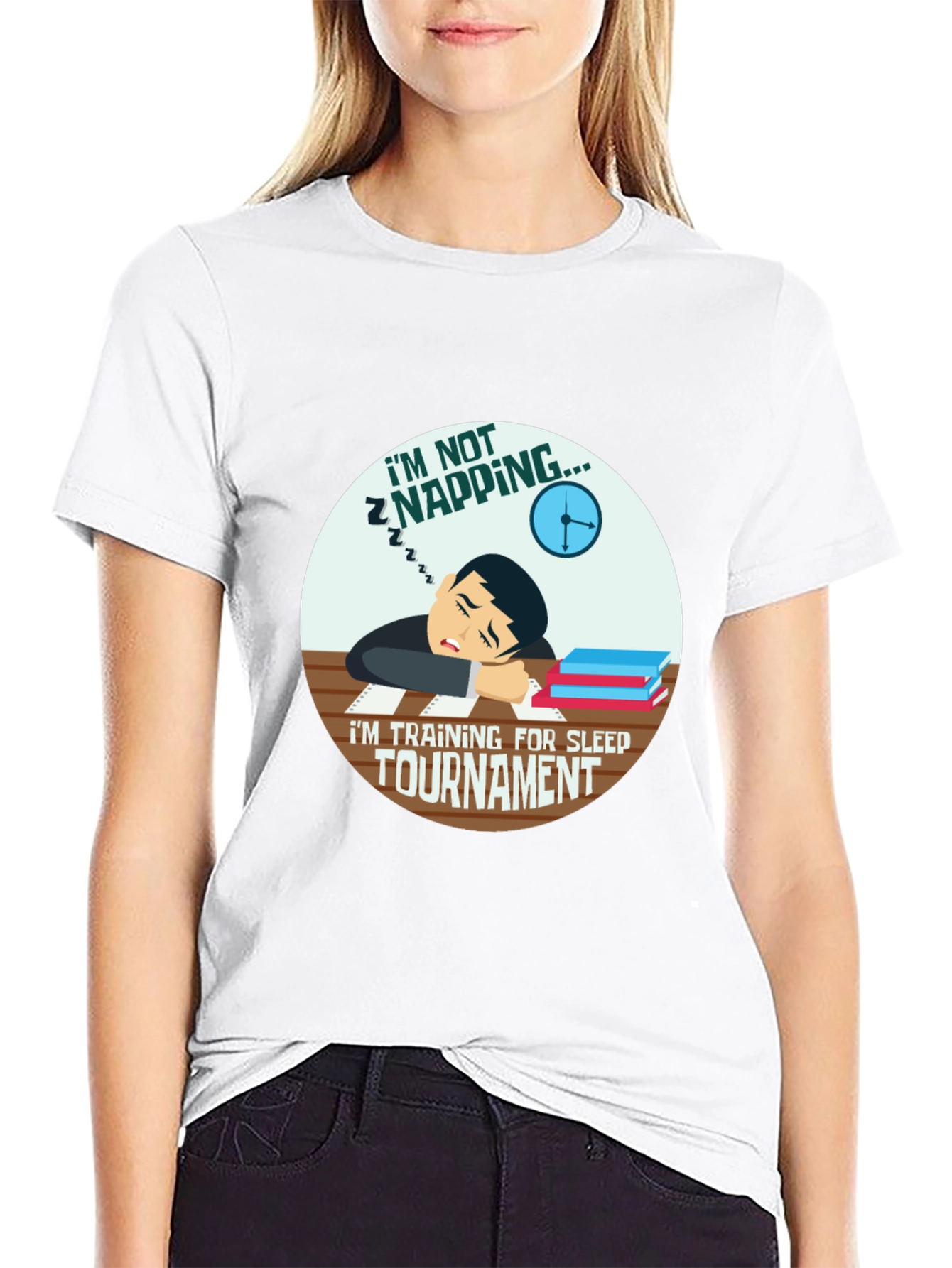 Im Not Napping Sleep Tournament Black T-Shirt