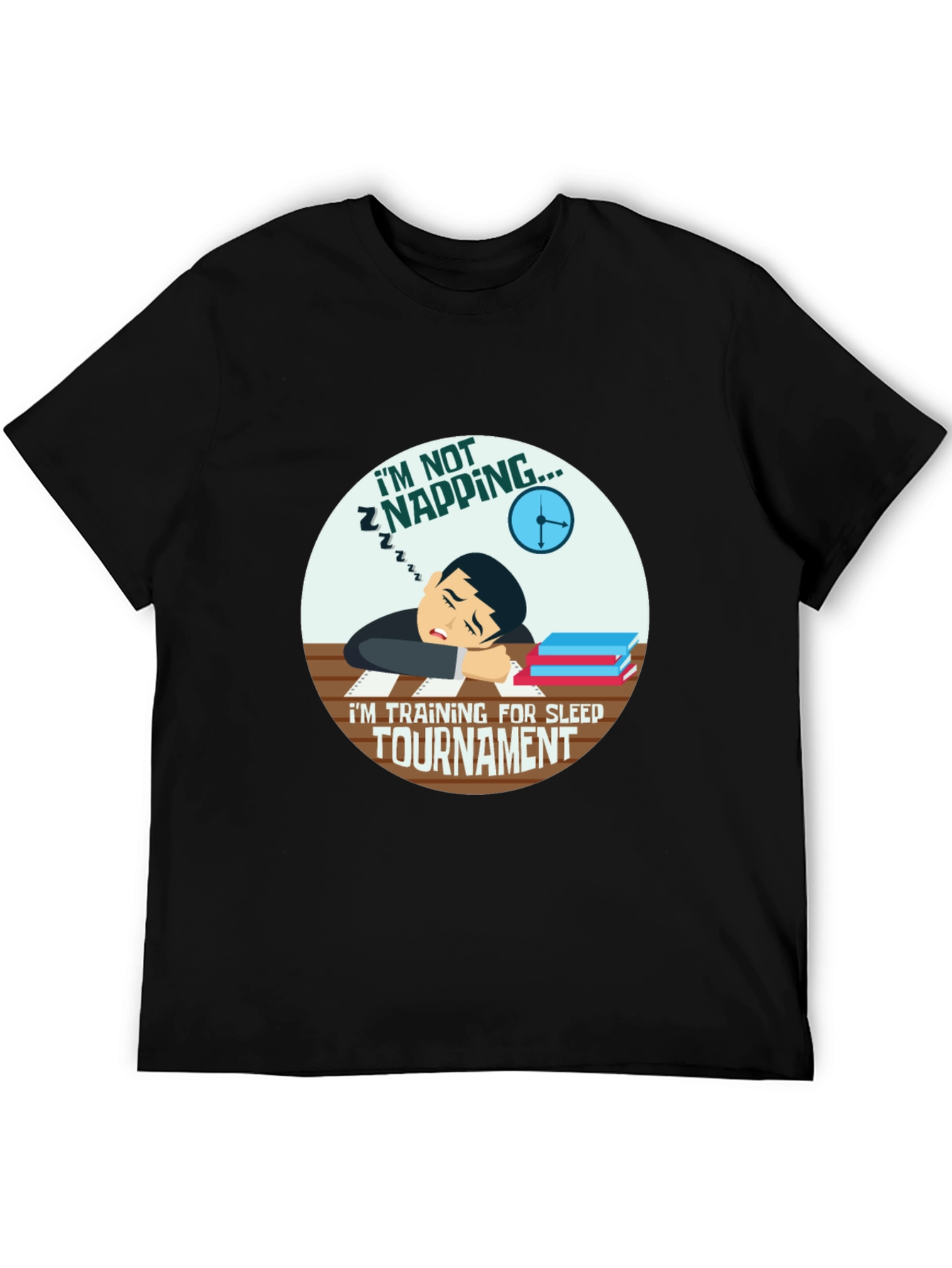 Im Not Napping Sleep Tournament Black T-Shirt