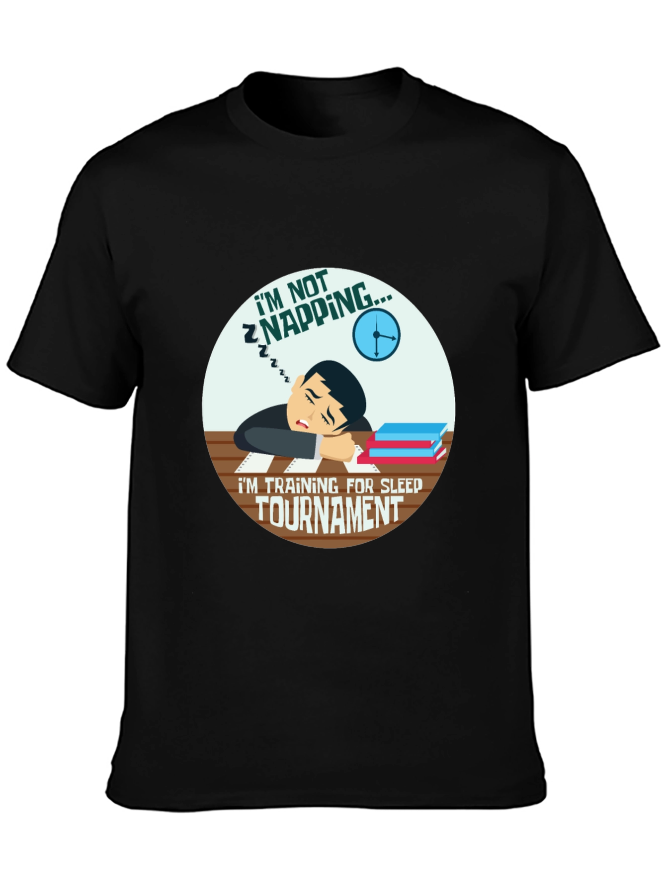 Im Not Napping Sleep Tournament Black T-Shirt