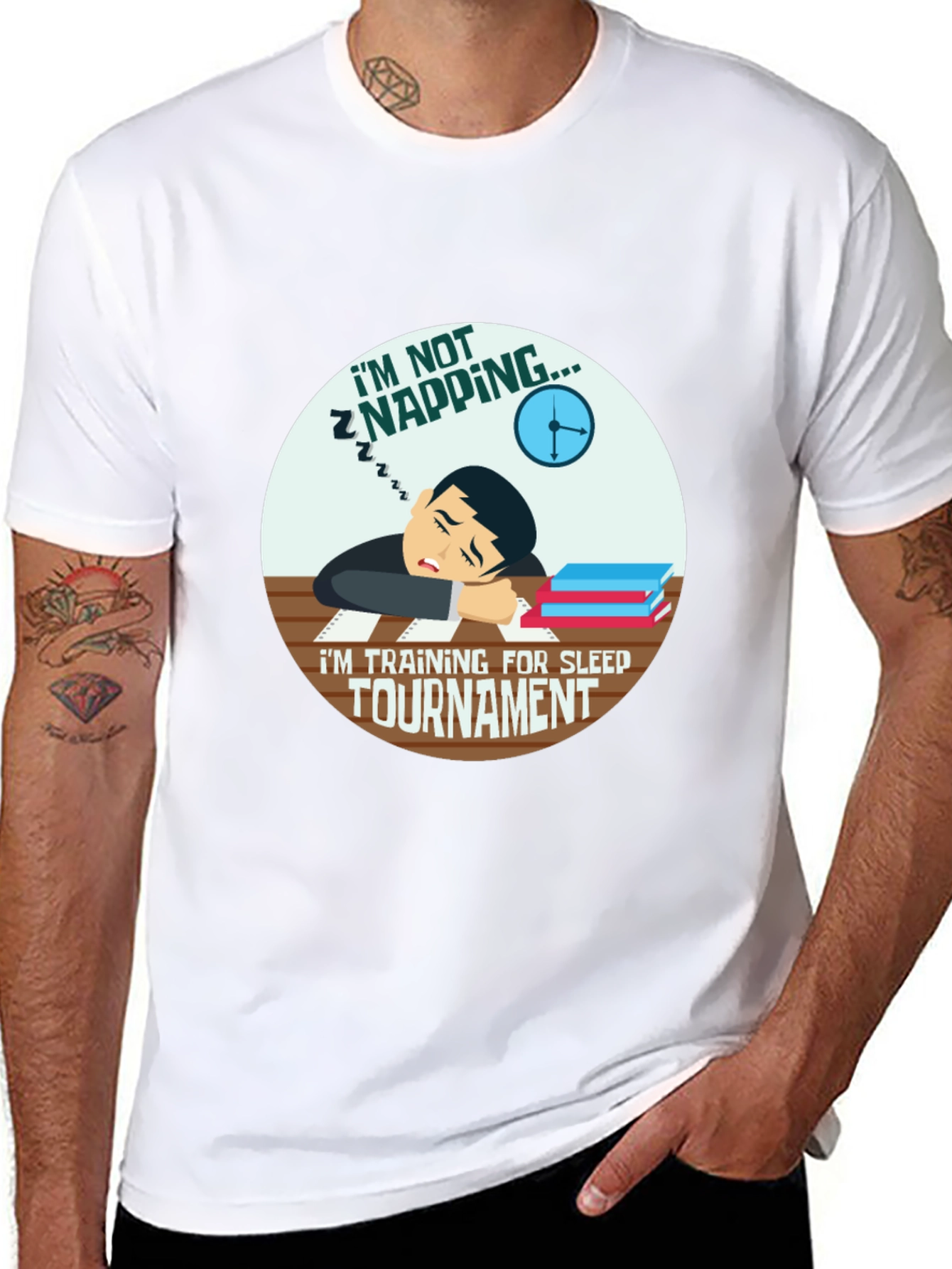 Im Not Napping Sleep Tournament Black T-Shirt