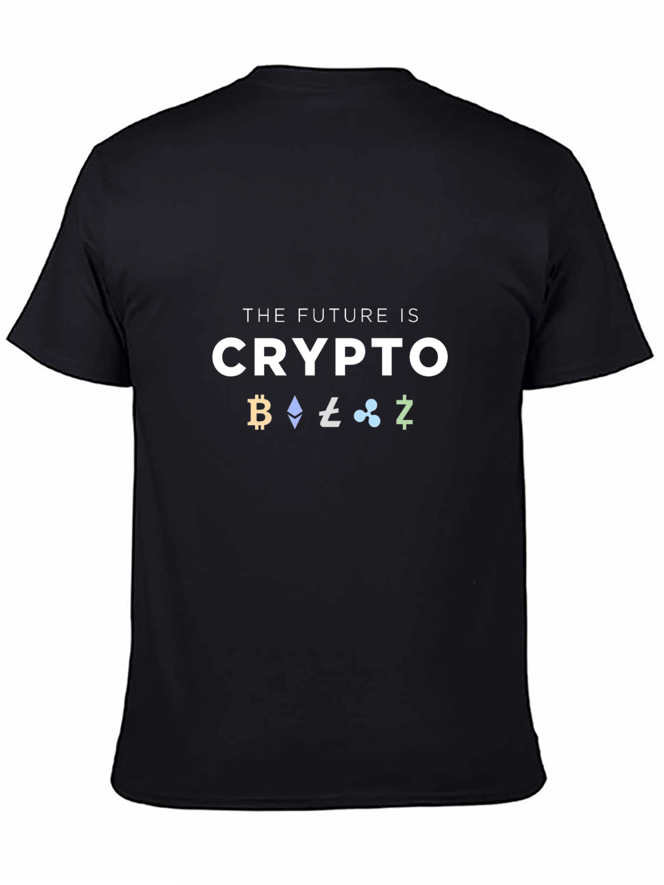Crypto T-Shirt: Future is Crypto Bitcoin Ethereum Ripple